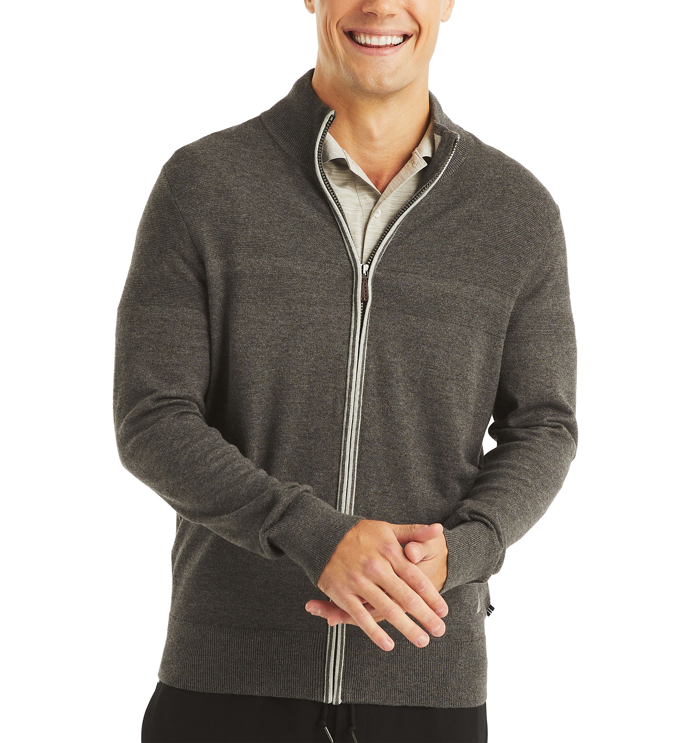 Navtech Mock-Neck Full-Zip Sweater