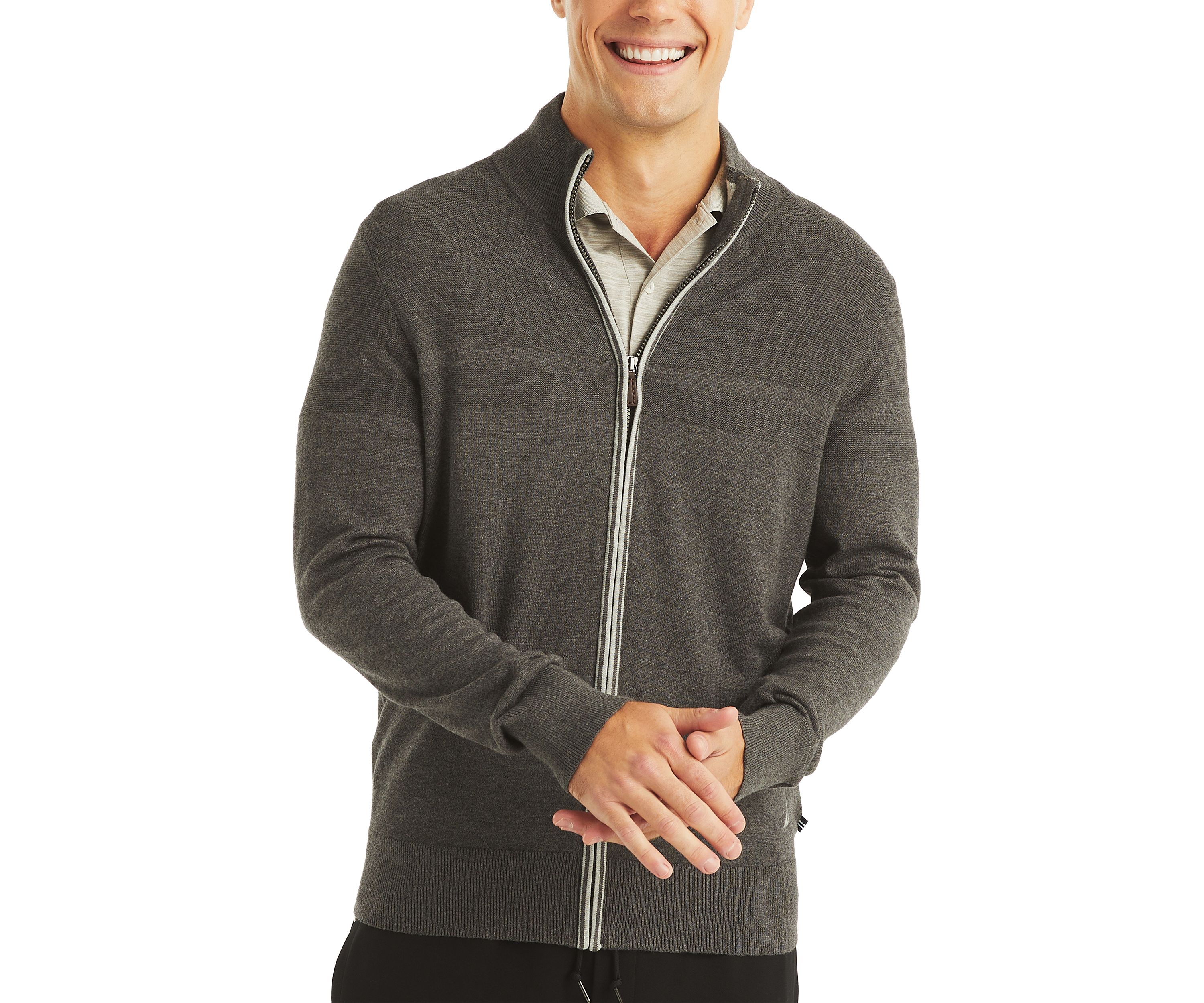 Navtech Mock-Neck Full-Zip Sweater
