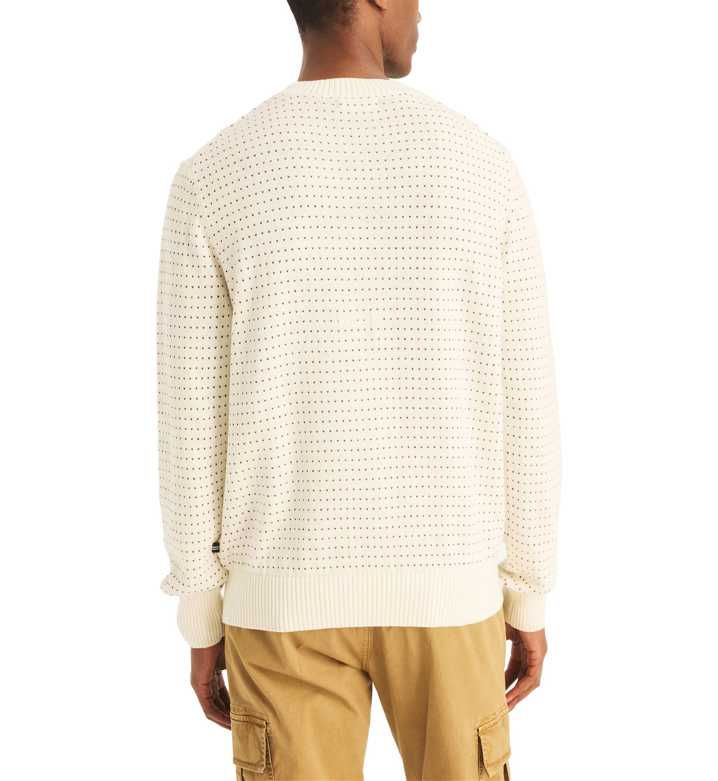 Jacquard Crew Neck Sweater