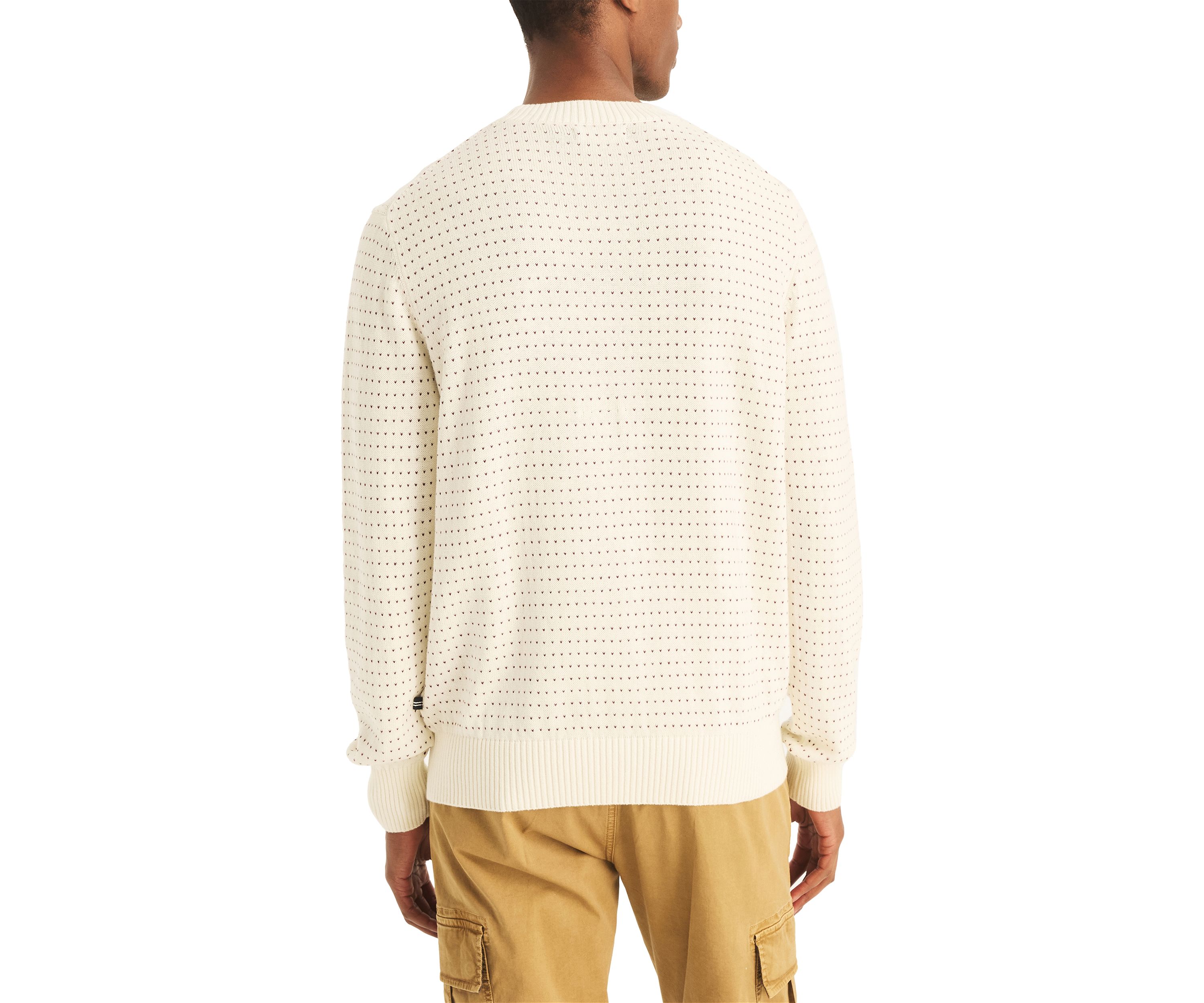 Jacquard Crew Neck Sweater