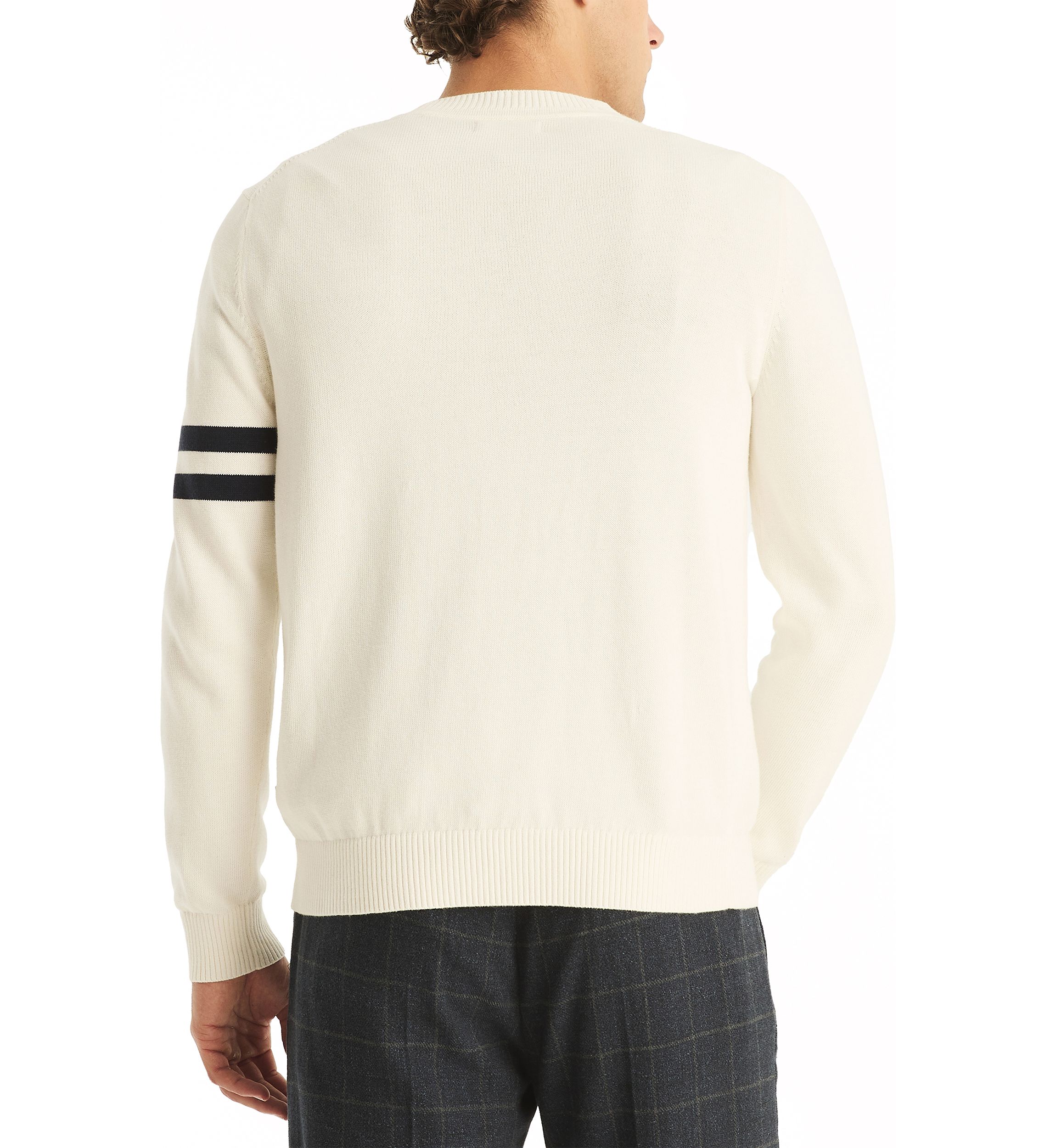 Embroidered Crew Neck Sweater 