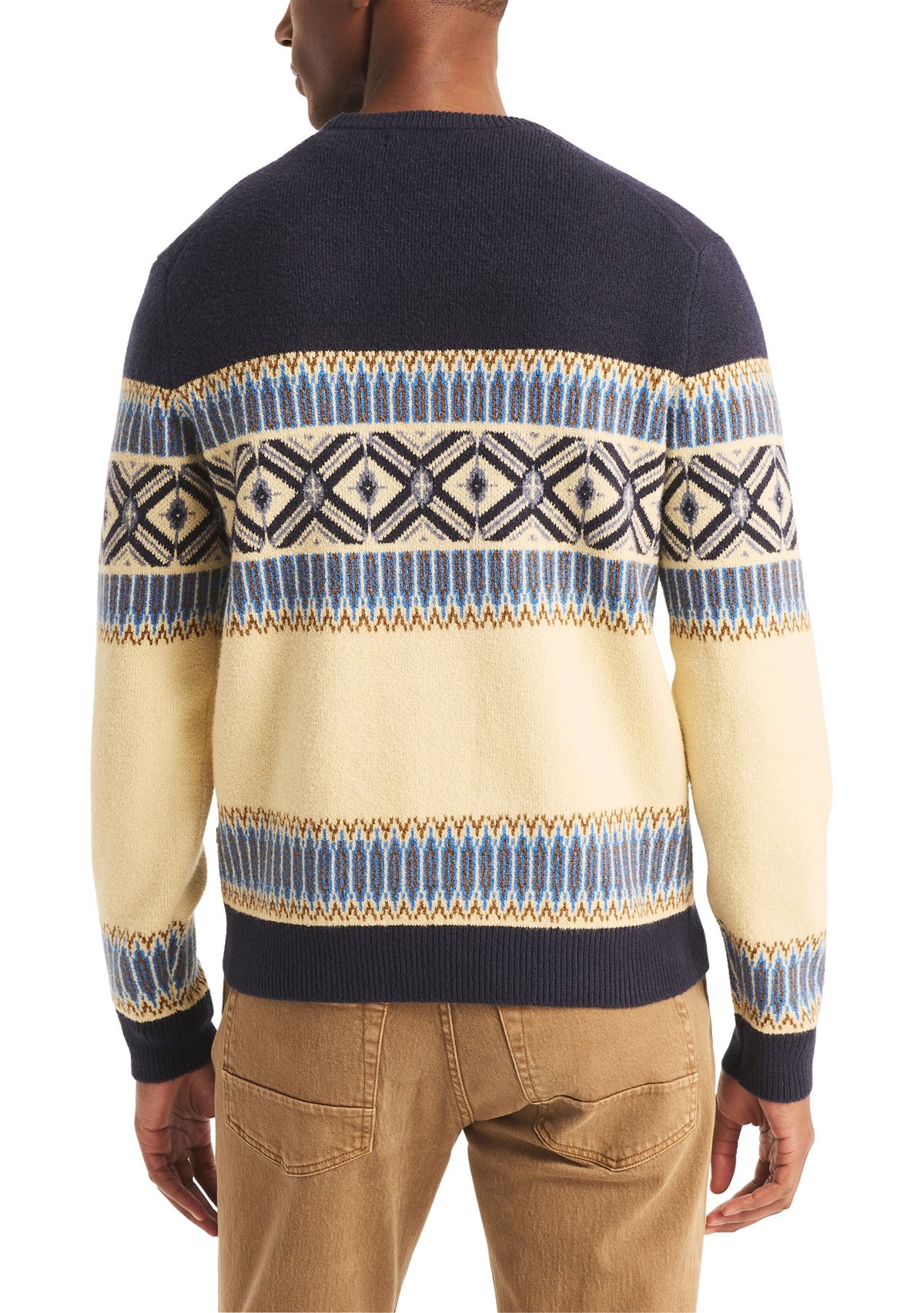 Sustainably Crafted Fair Isle Crew Neck Sweater