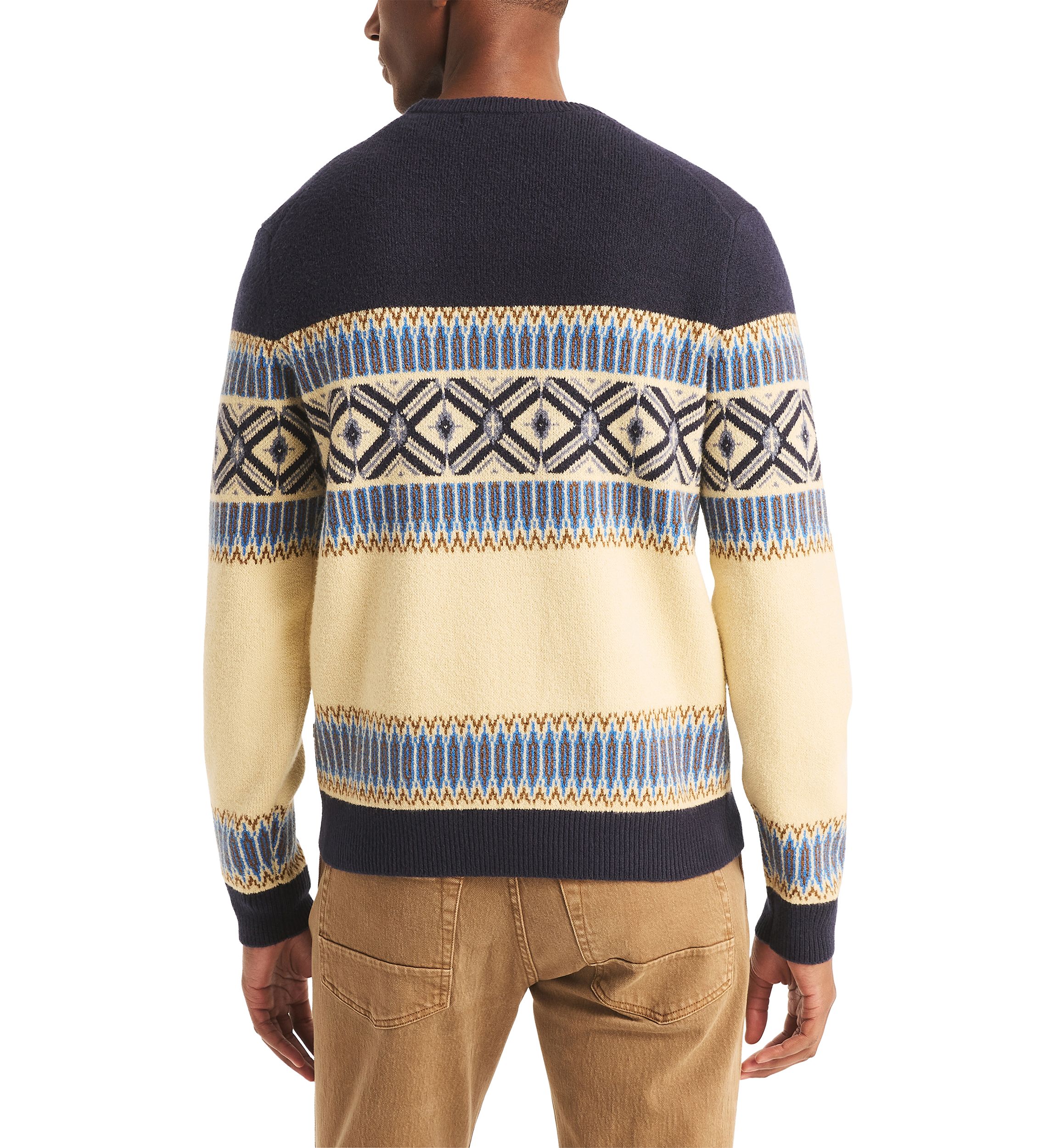 Sustainably Crafted Fair Isle Crew Neck Sweater