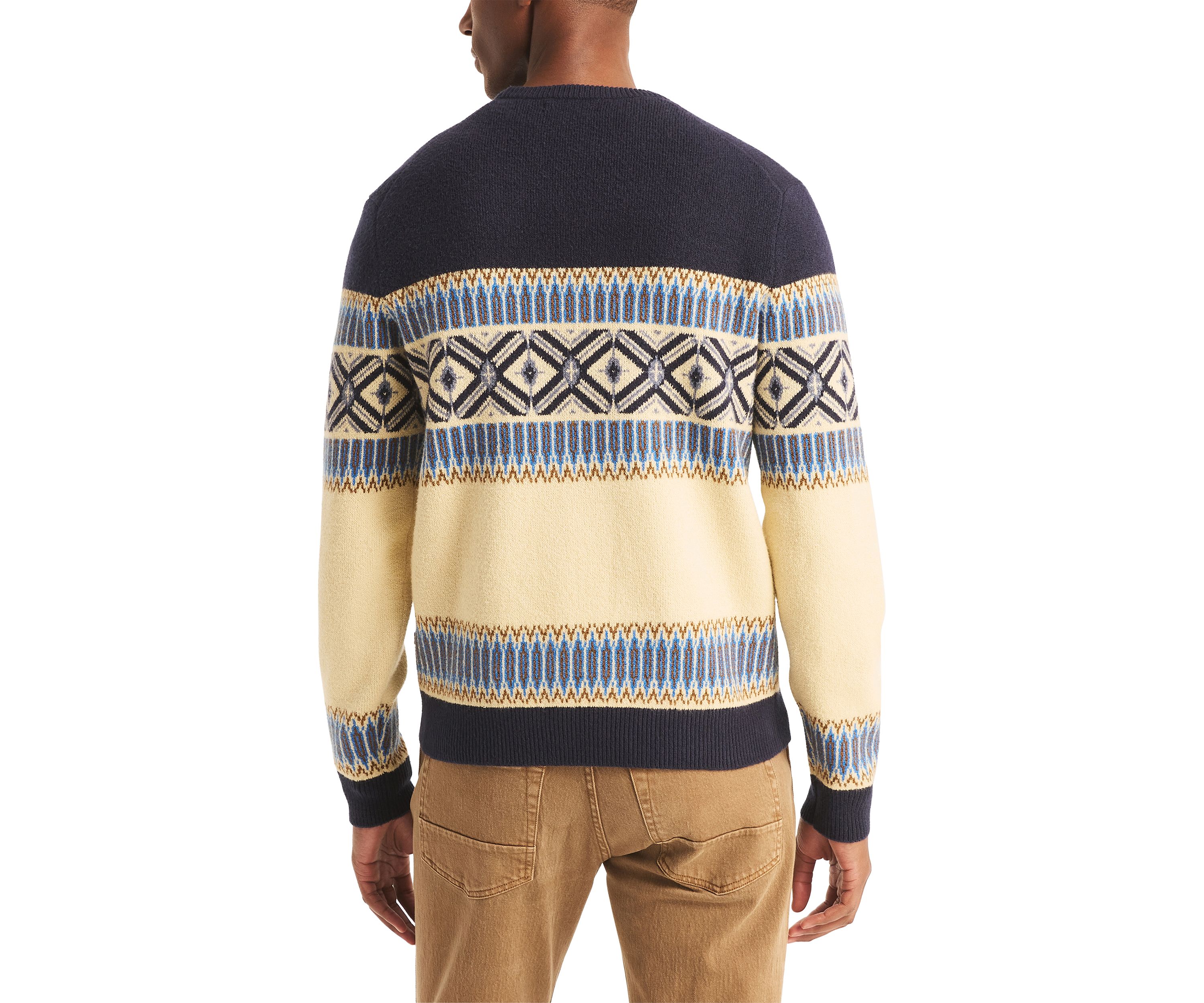 Sustainably Crafted Fair Isle Crew Neck Sweater