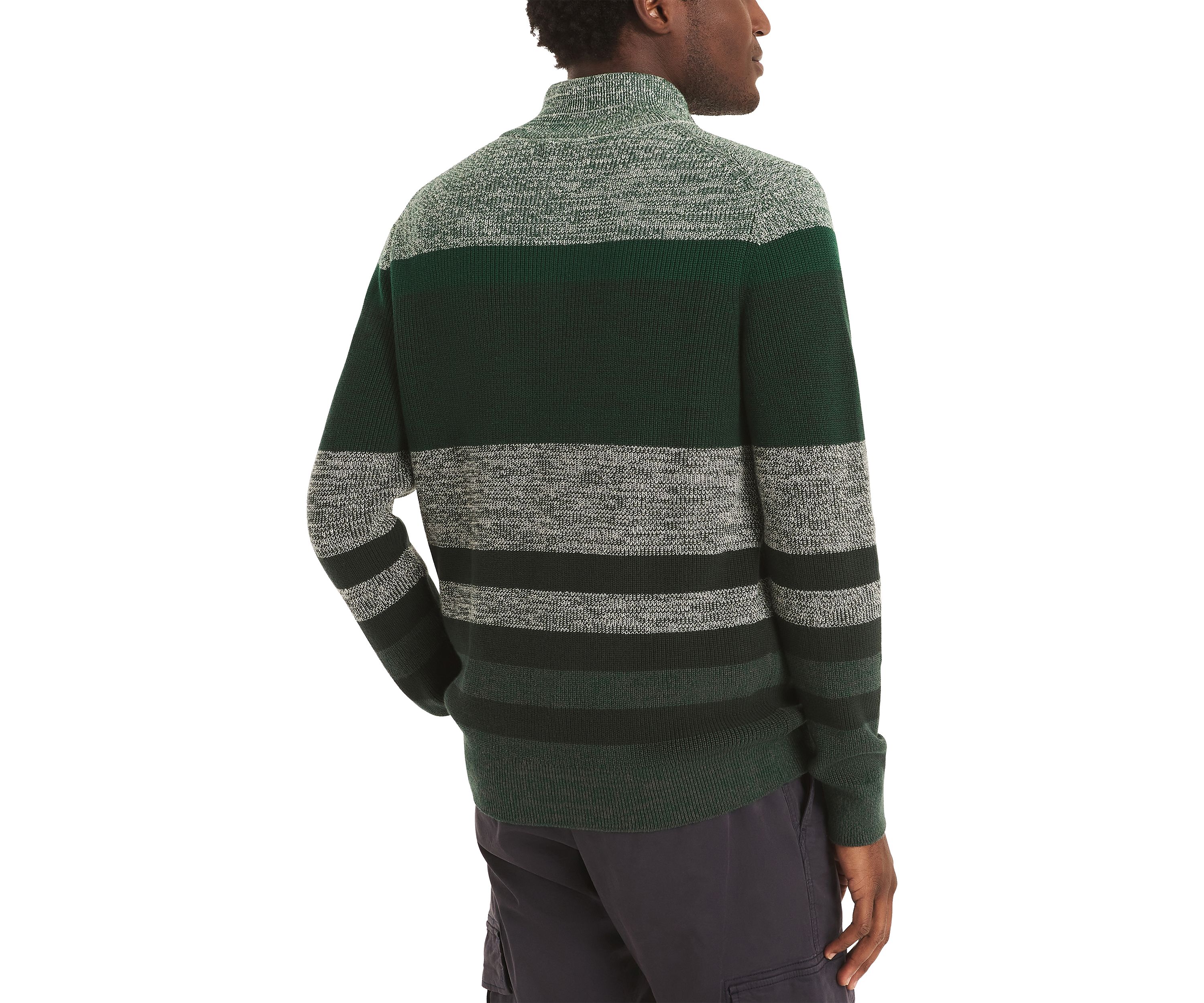 Striped 1/4 Zip Sweater