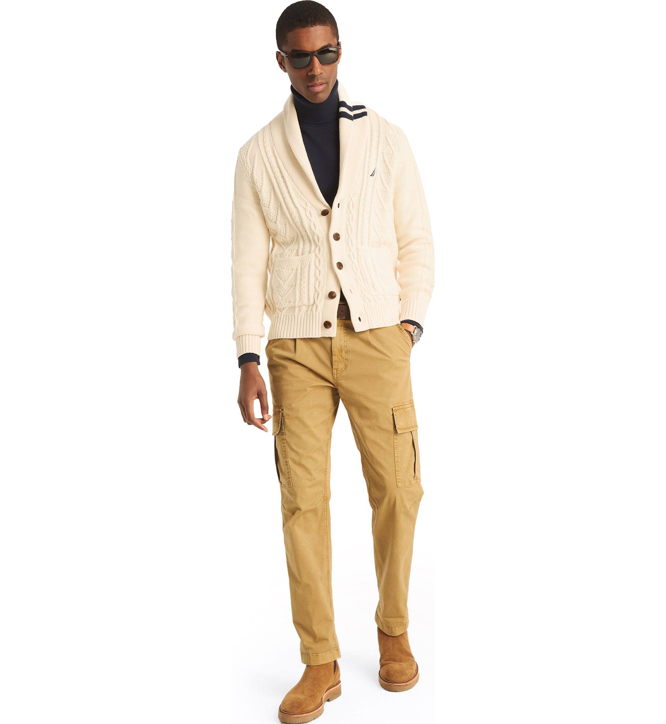 Cable-Knit Cardigan