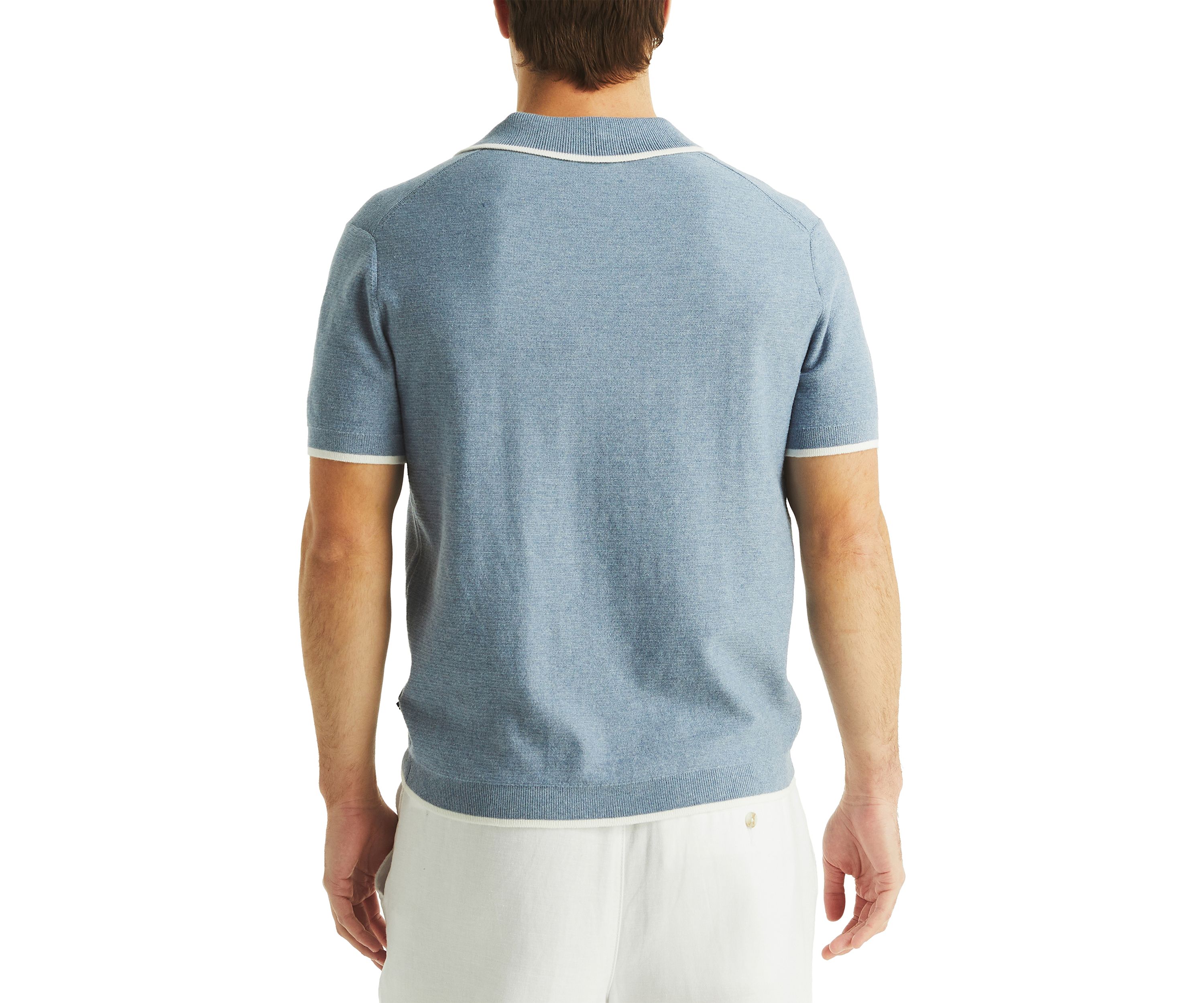 Textured Sweater Polo Shirt