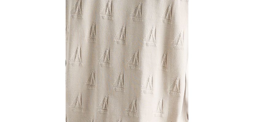 Printed Sweater Polo Shirt