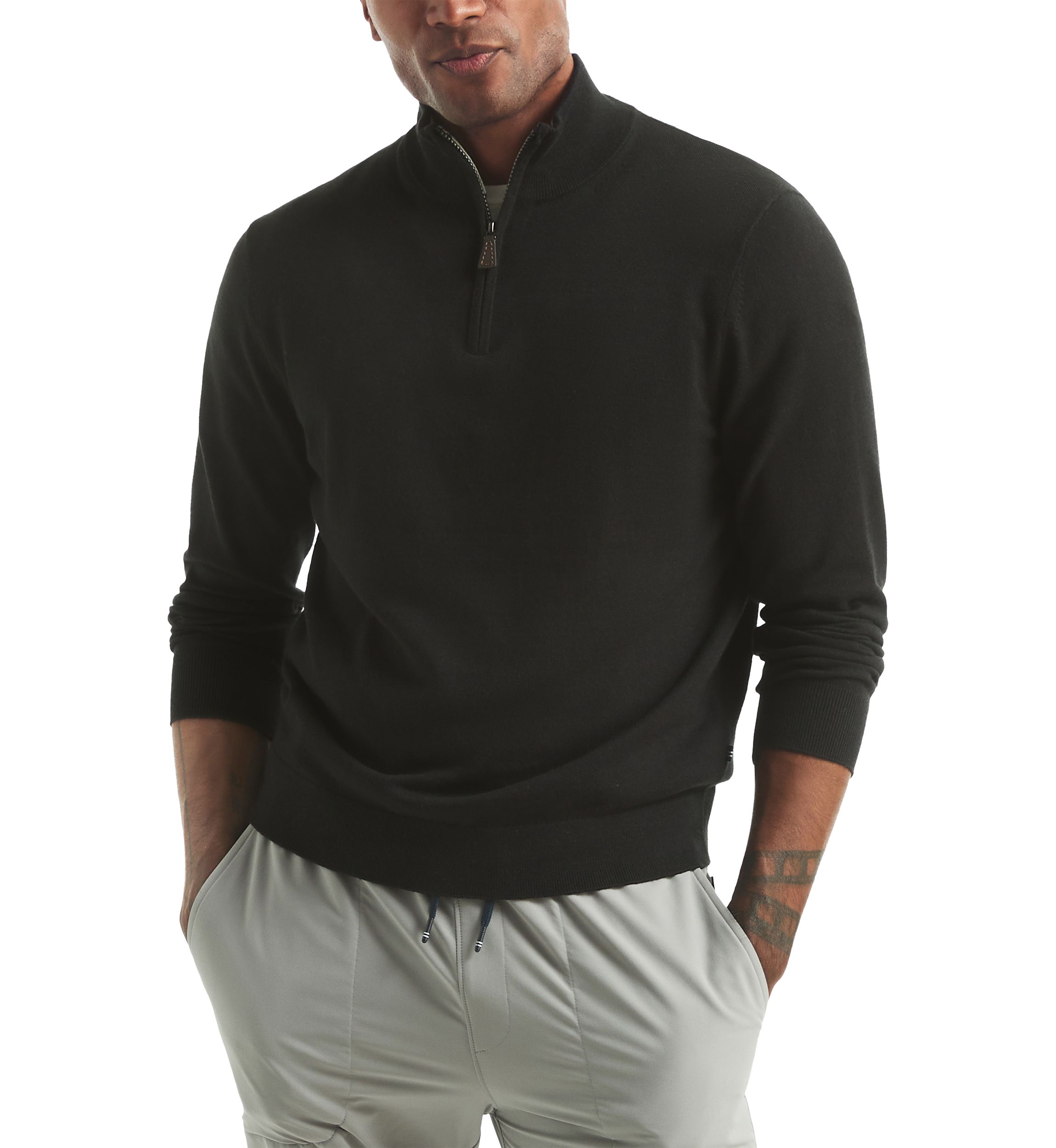 Solid 1/4 Zip Pullover