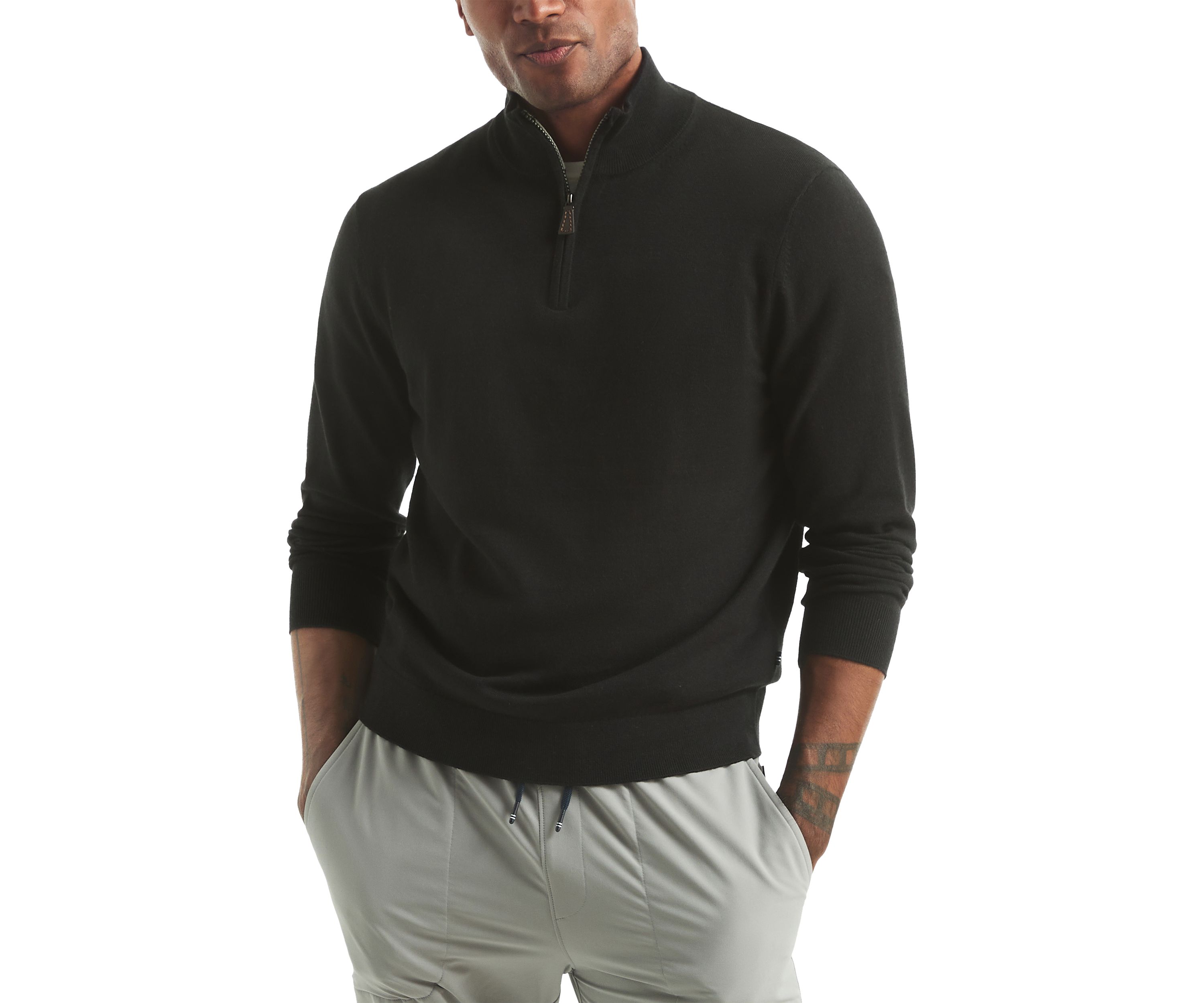Solid 1/4 Zip Pullover