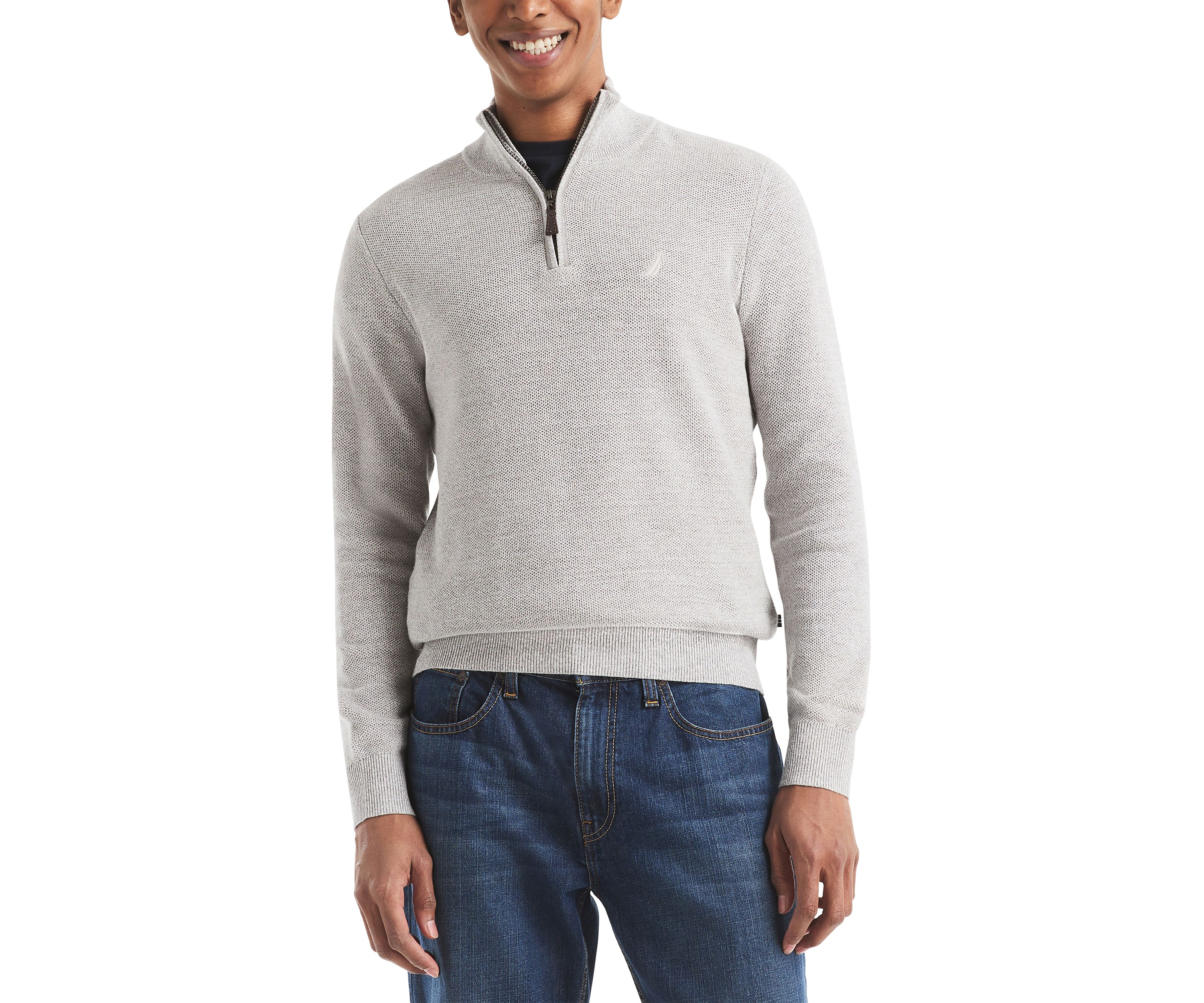 Solid 1/4 Zip Pullover 