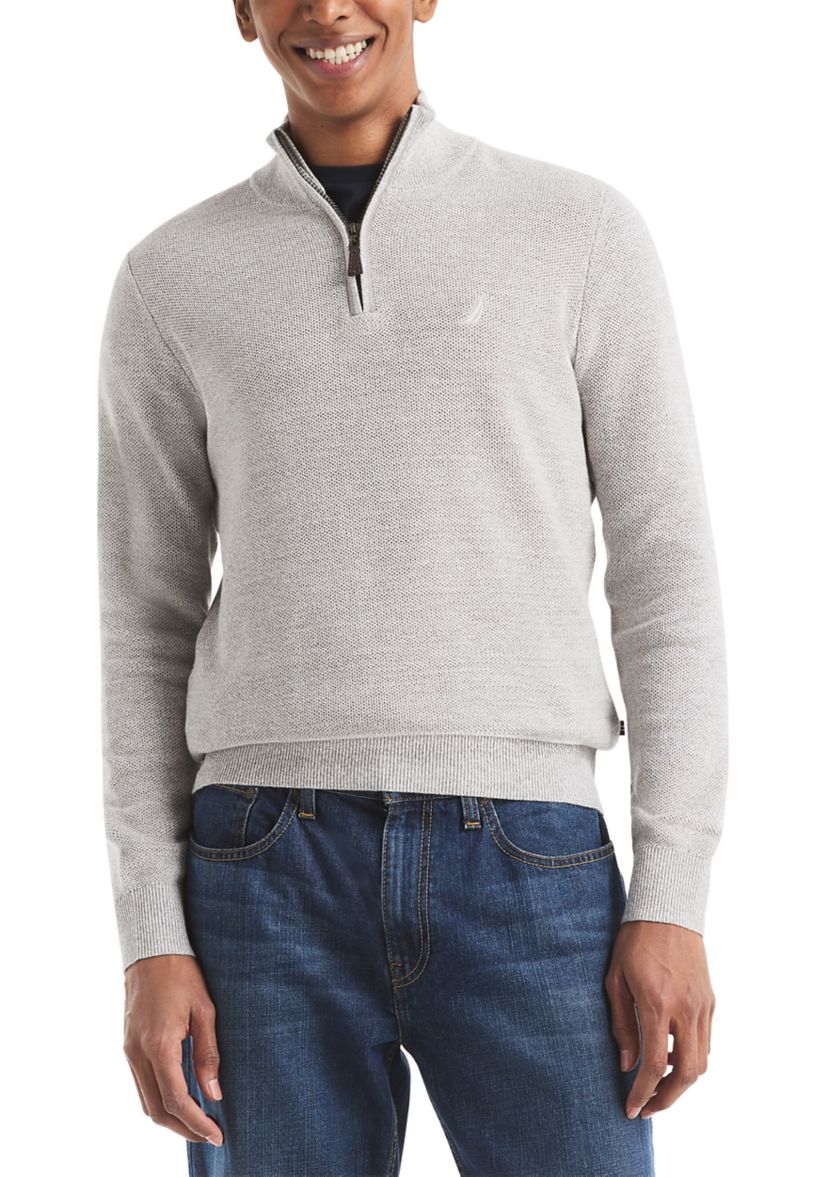 Solid 1/4 Zip Pullover 