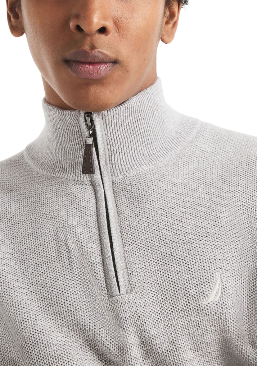Solid 1/4 Zip Pullover 