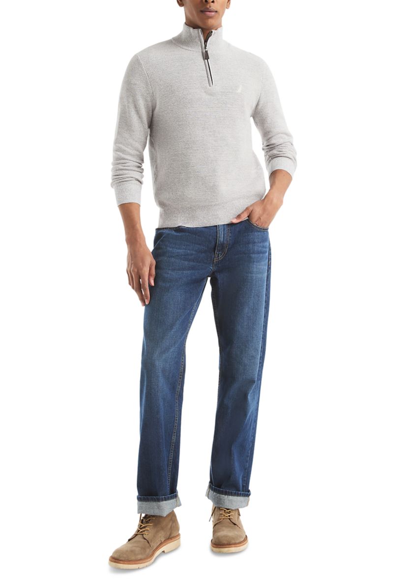 Solid 1/4 Zip Pullover 
