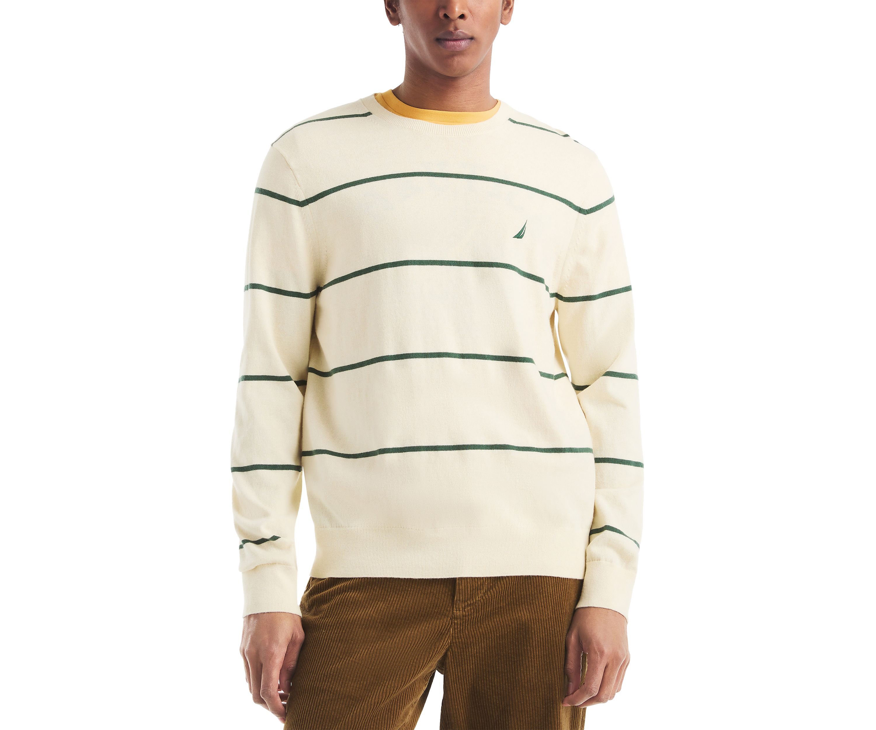 Striped Crew Sweater 