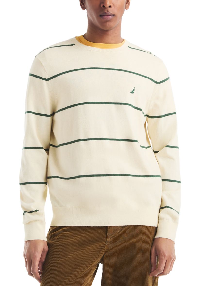 Striped Crew Sweater 
