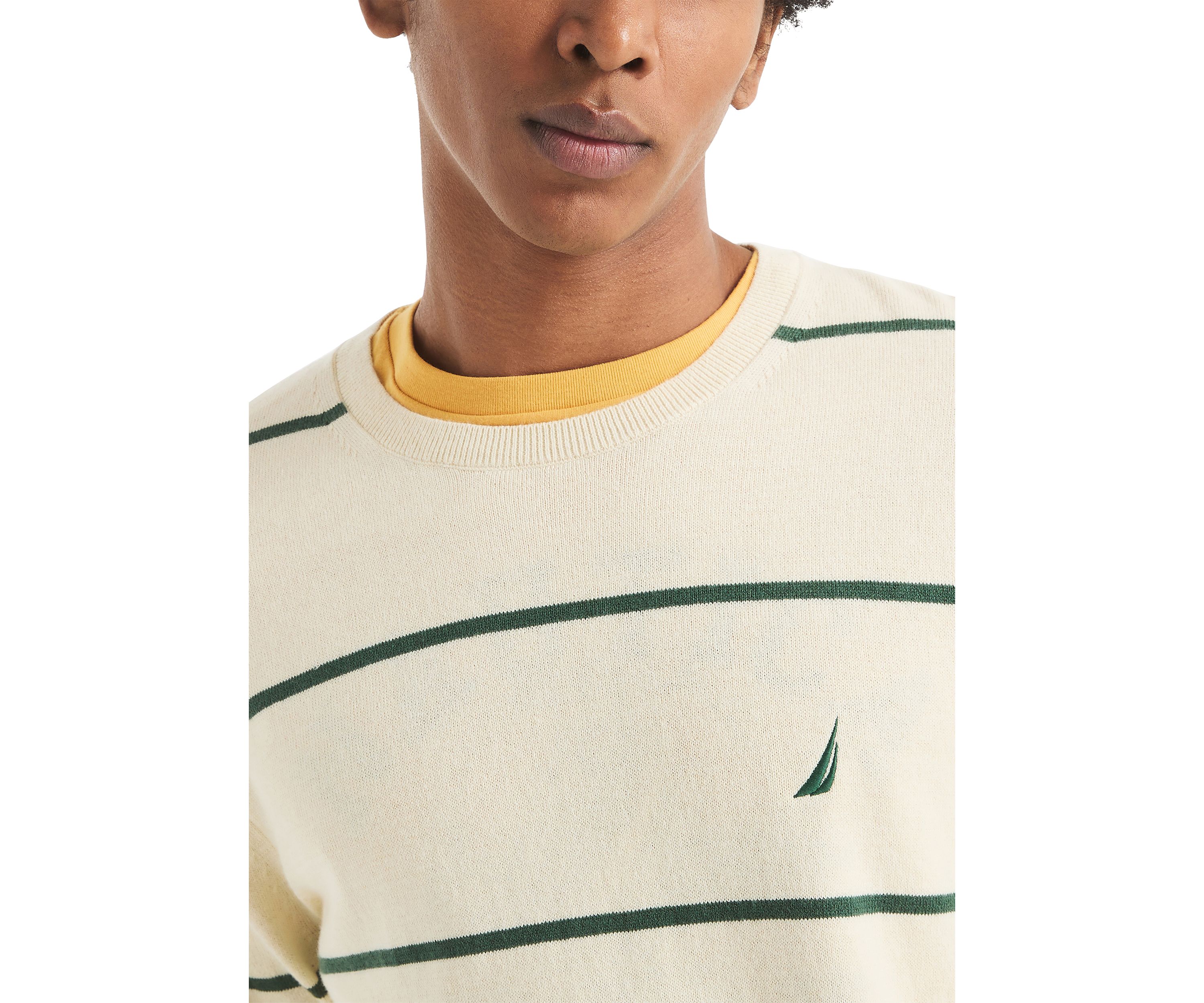 Striped Crew Sweater 
