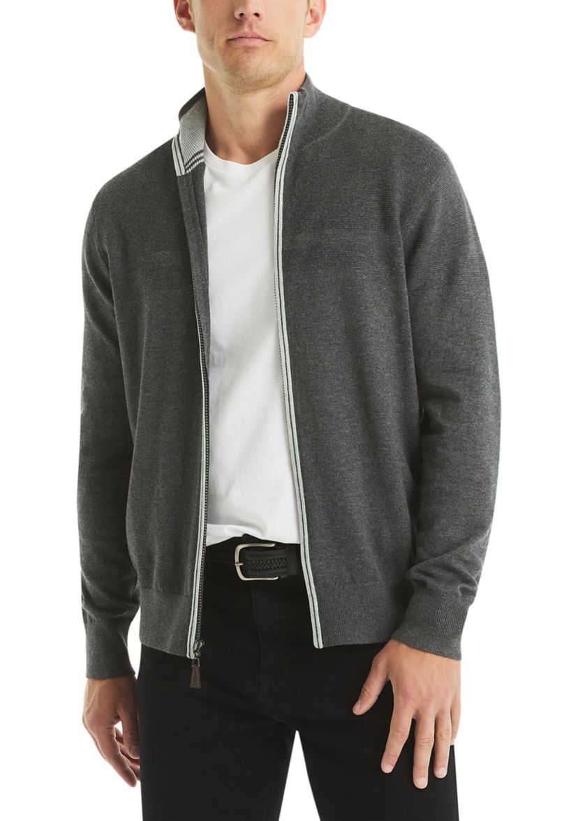 Mock Full Zip Sweater 