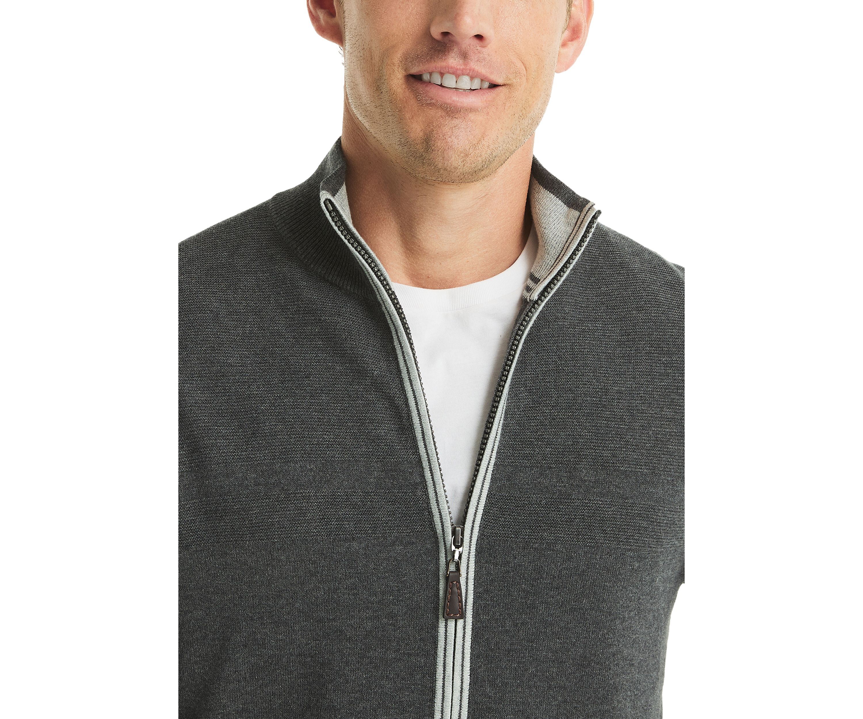 Mock Full Zip Sweater 