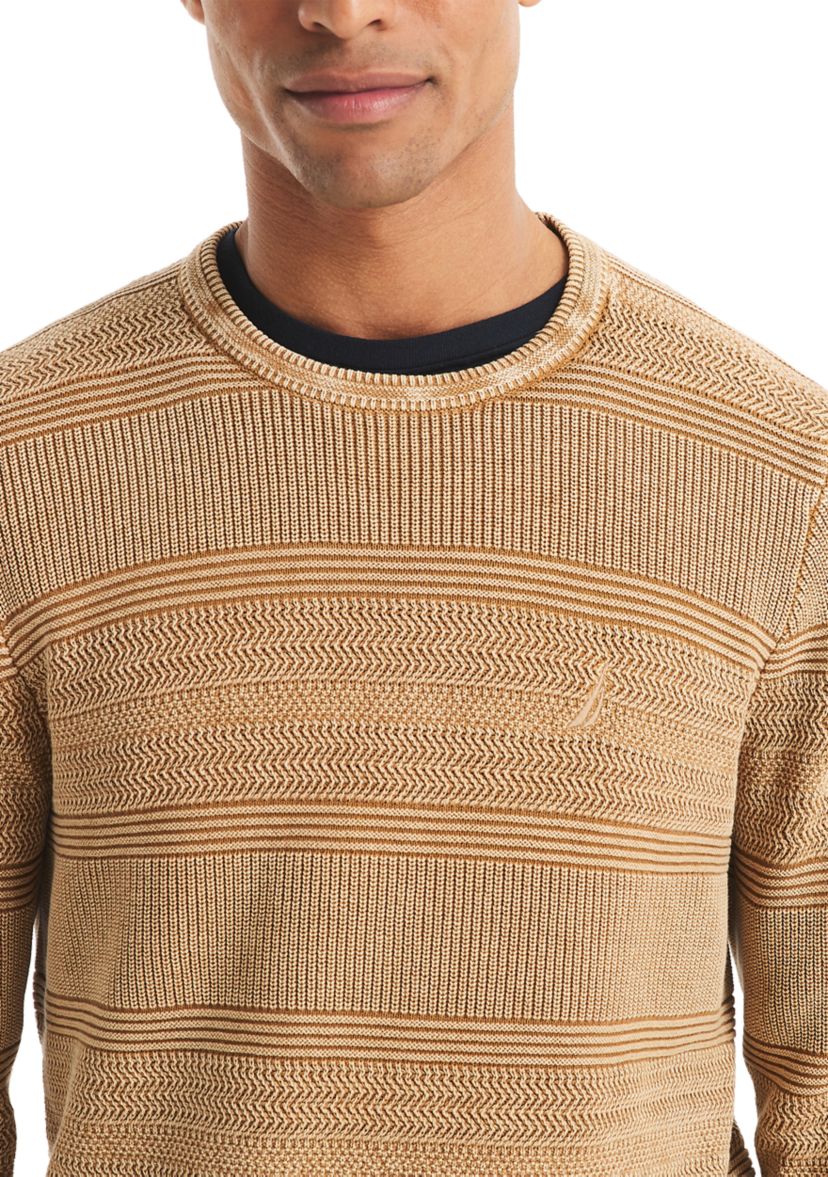 Mens Stonewashed Crewneck Sweater