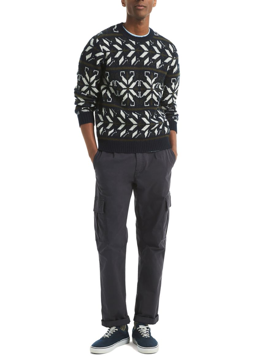 Mens Fair Isle Crew Neck Sweater
