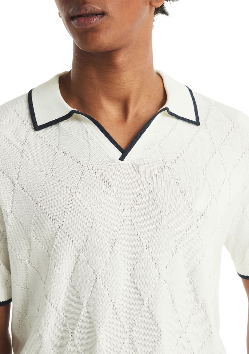 Textured Button Front Sweater
