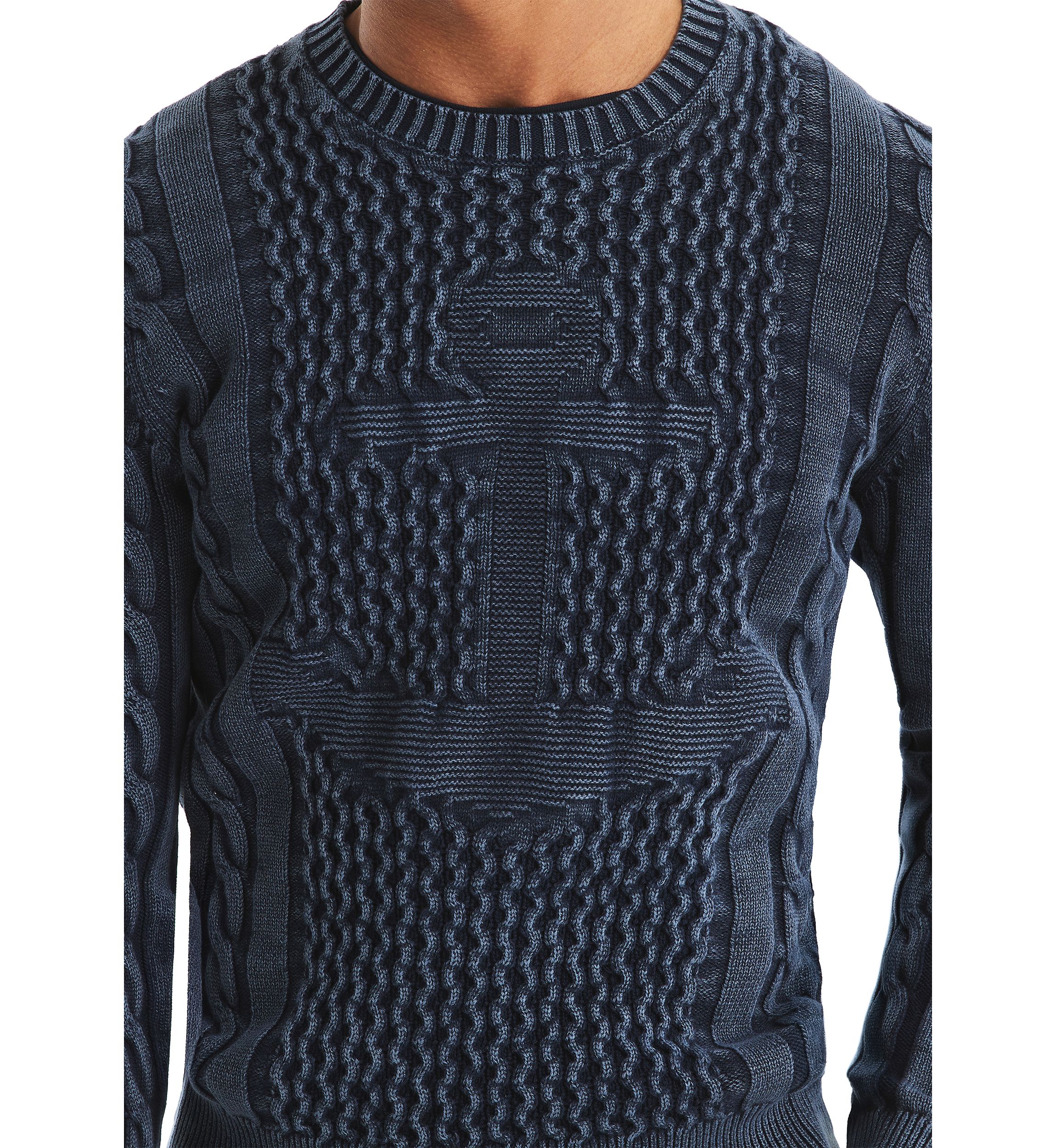 Mens Washed Anchor Sweater