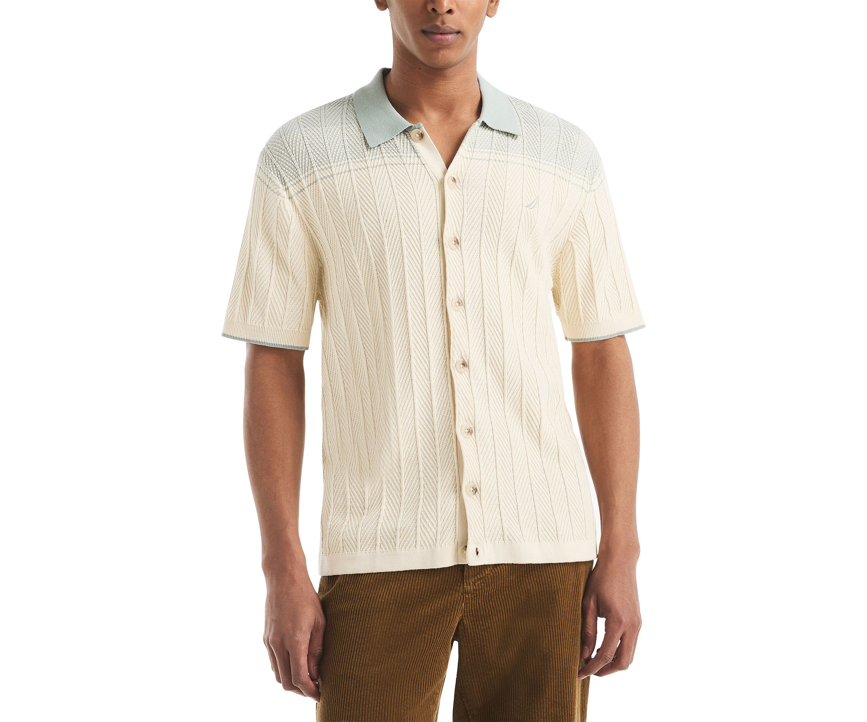 Short Sleeve Argyle Sweater 
