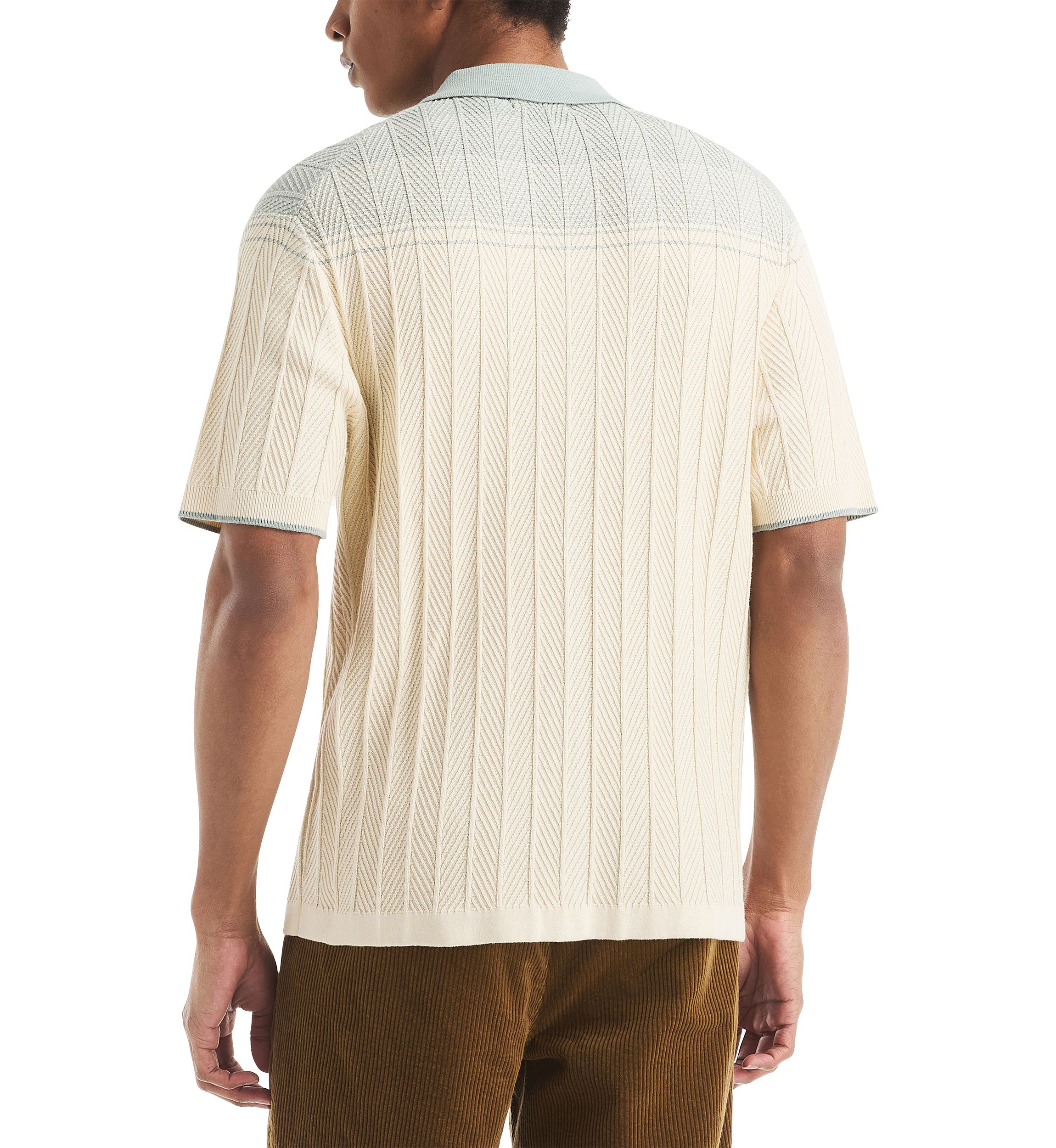 Short Sleeve Argyle Sweater 