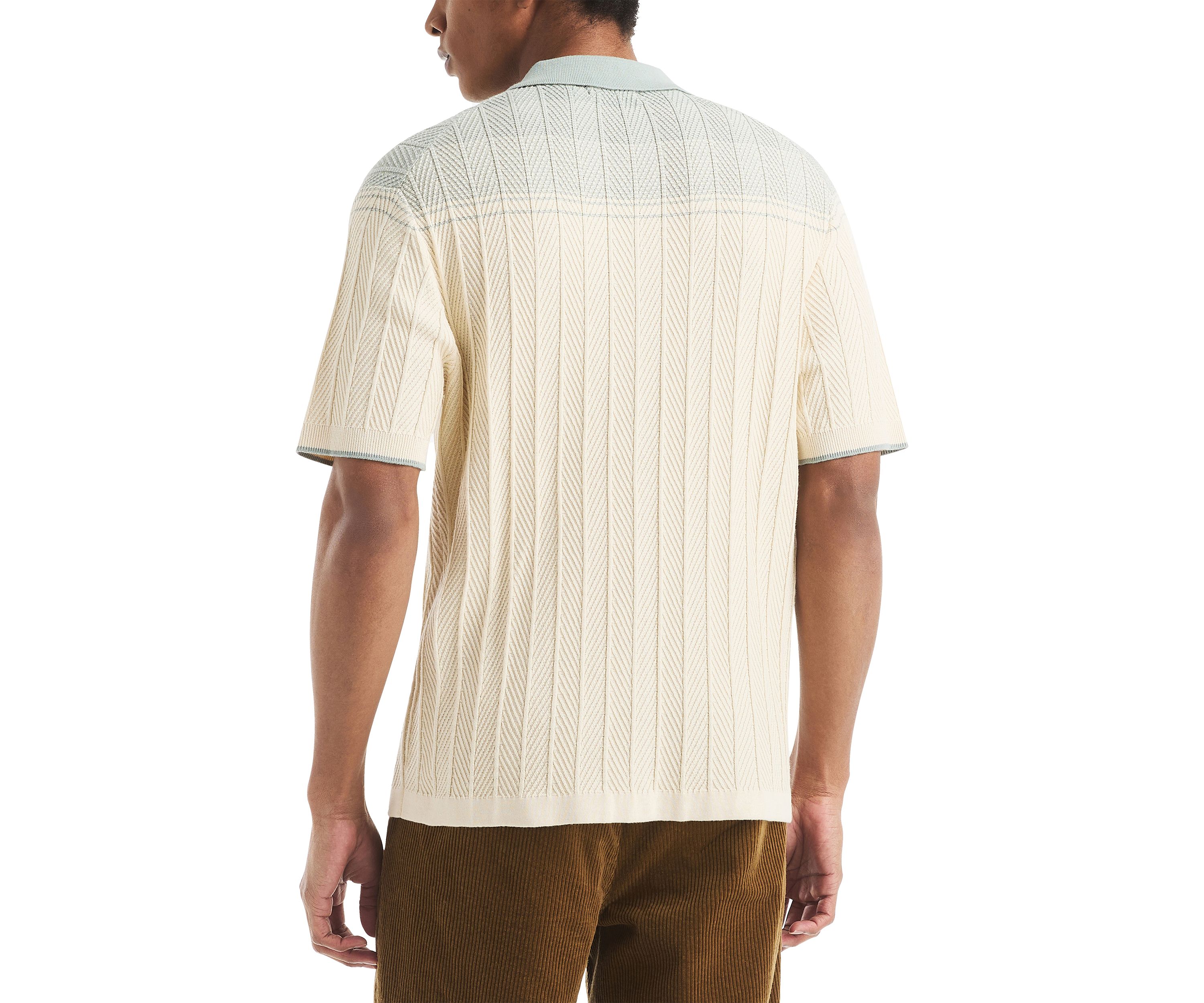 Short Sleeve Argyle Sweater 