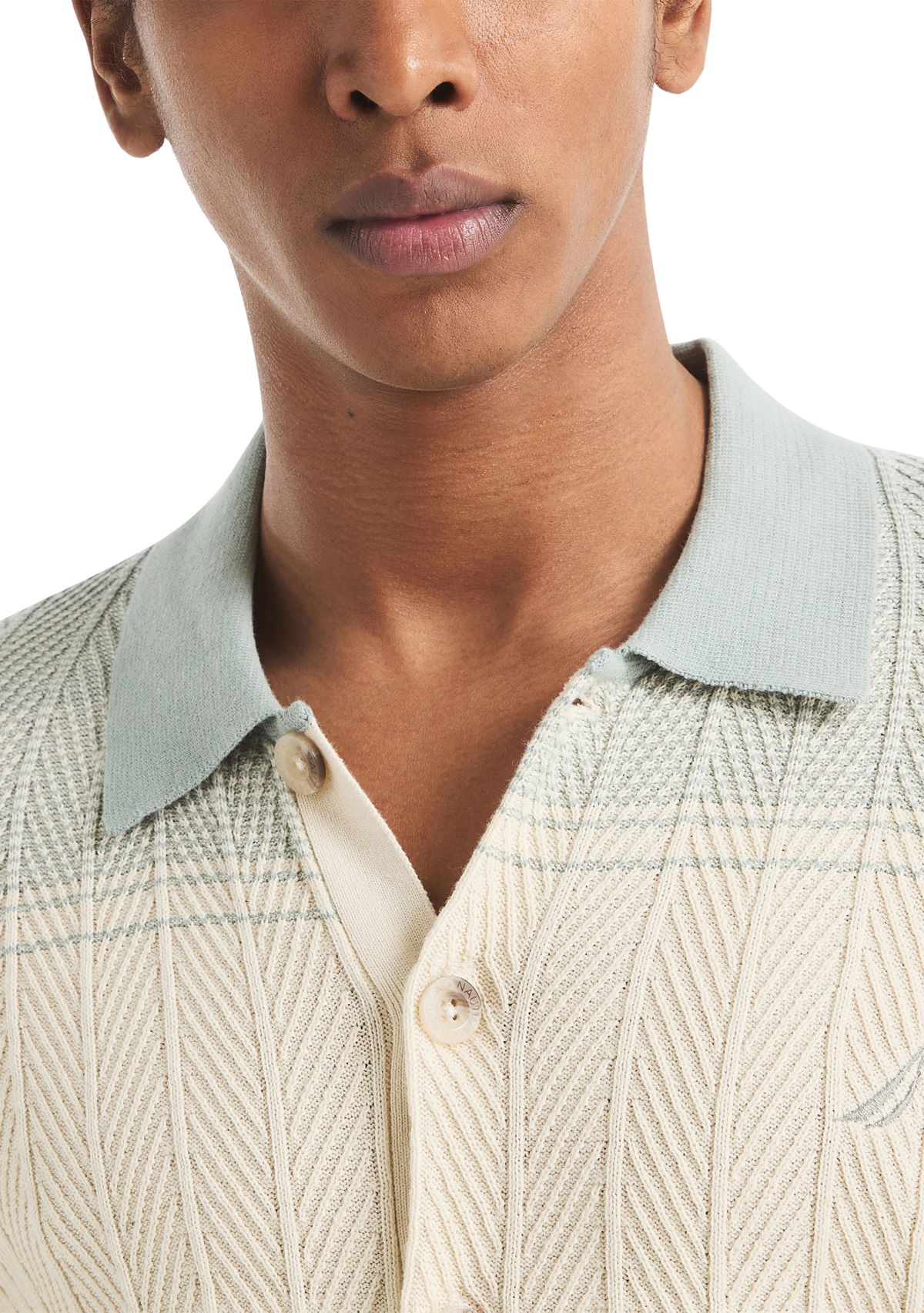 Short Sleeve Argyle Sweater 