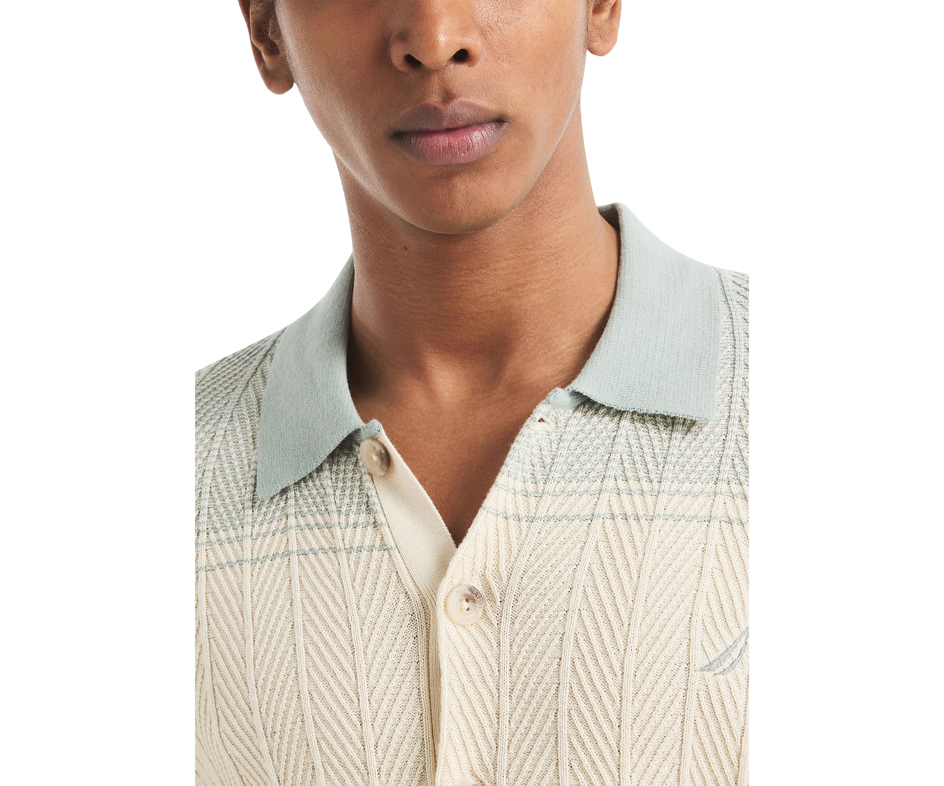 Short Sleeve Argyle Sweater 