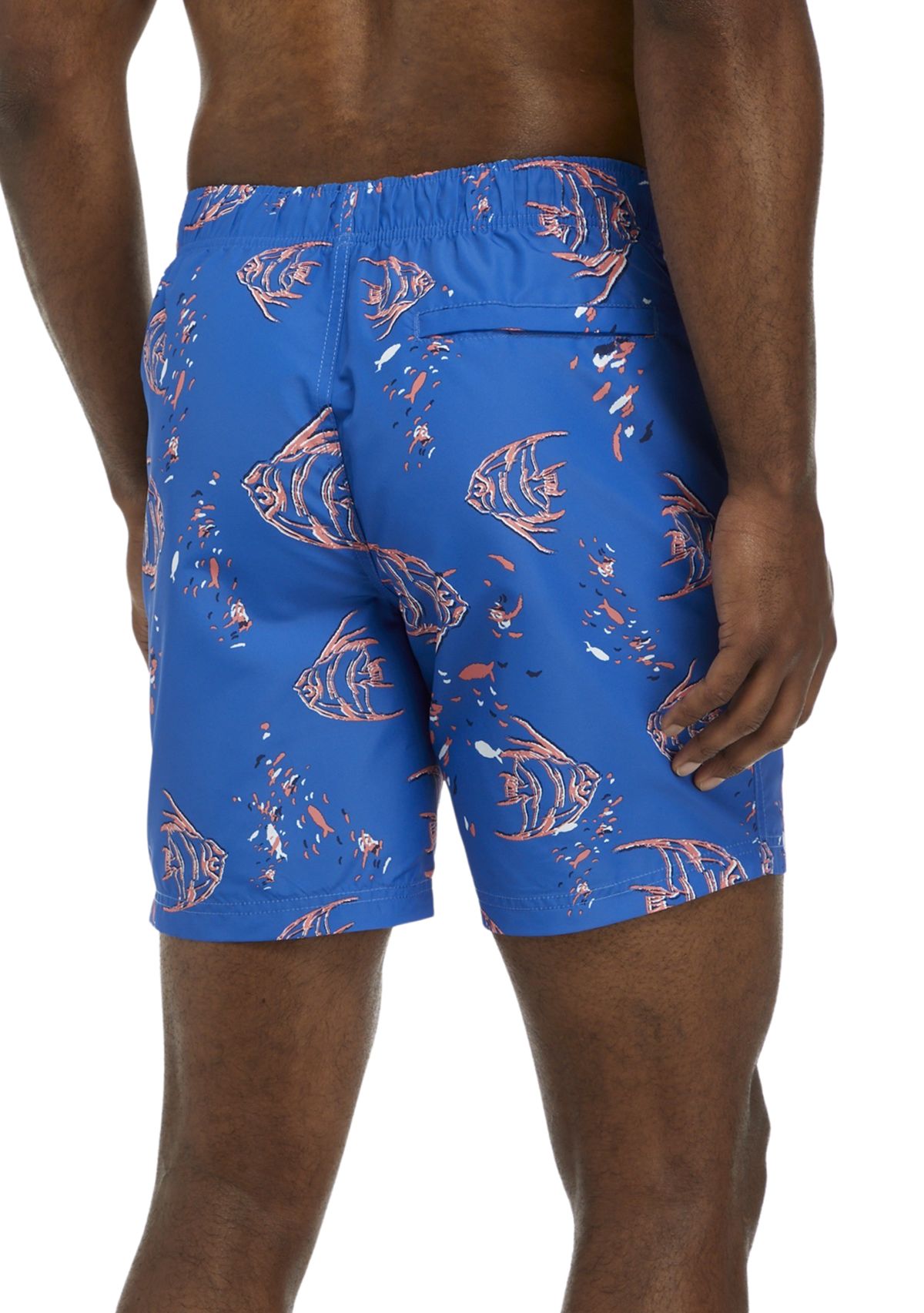 Fish Print Swim Trunks 