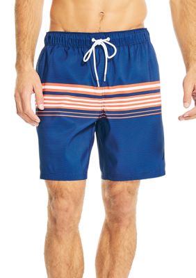 Nautica Men's Quick Dry Anchor Print 5 Swim Trunks