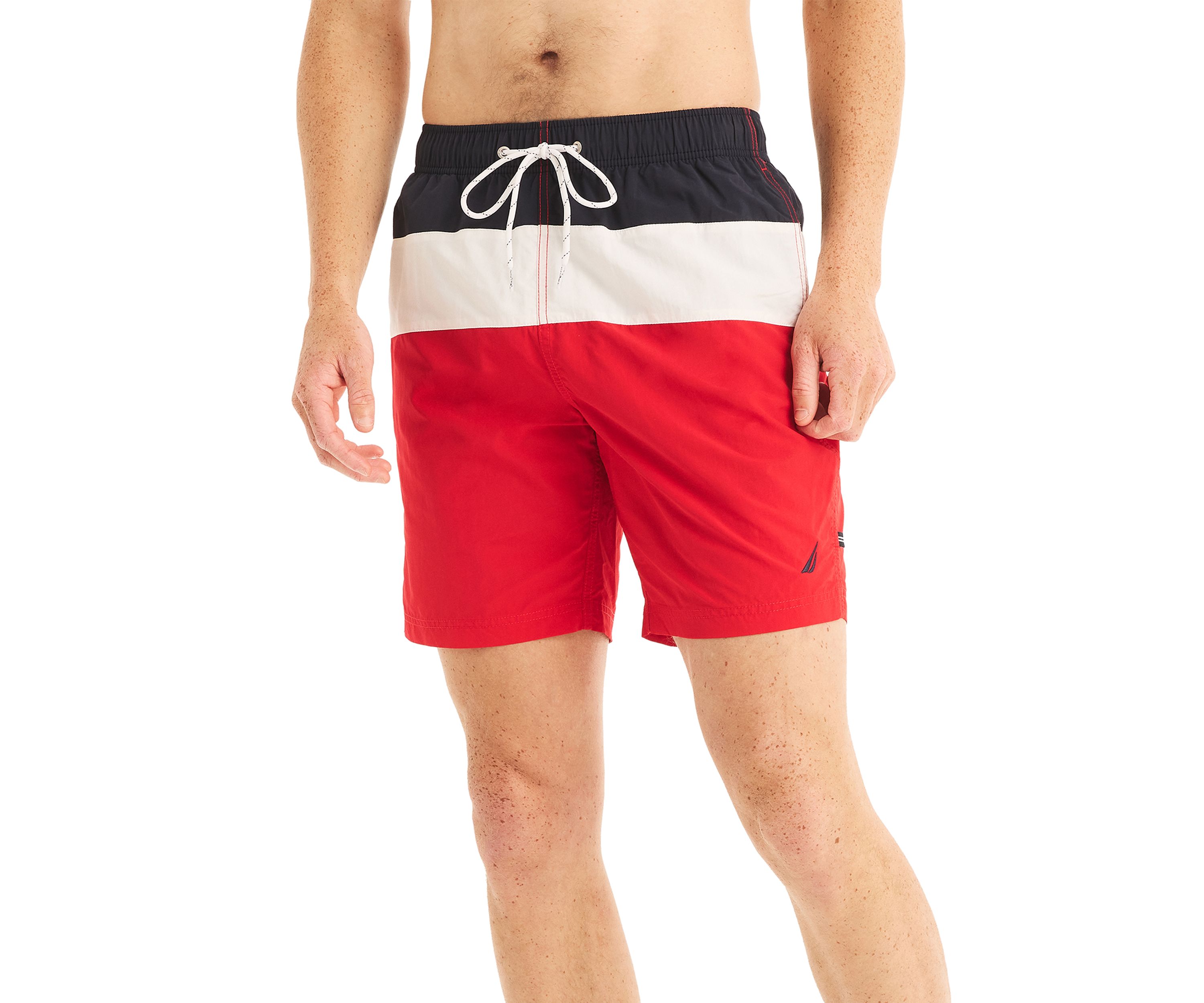 8" Tri Block Quick Dry Swim Shorts