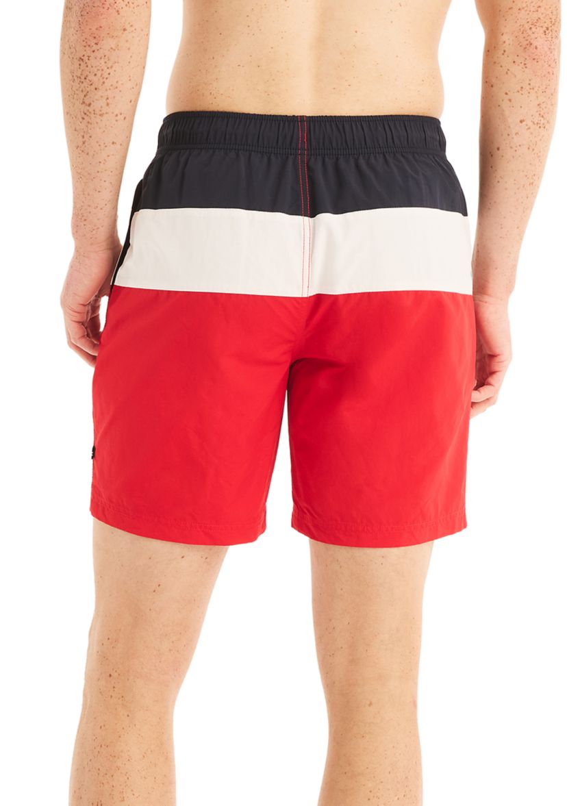 8" Tri Block Quick Dry Swim Shorts