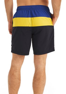 8" Tri Block Quick Dry Swim Shorts