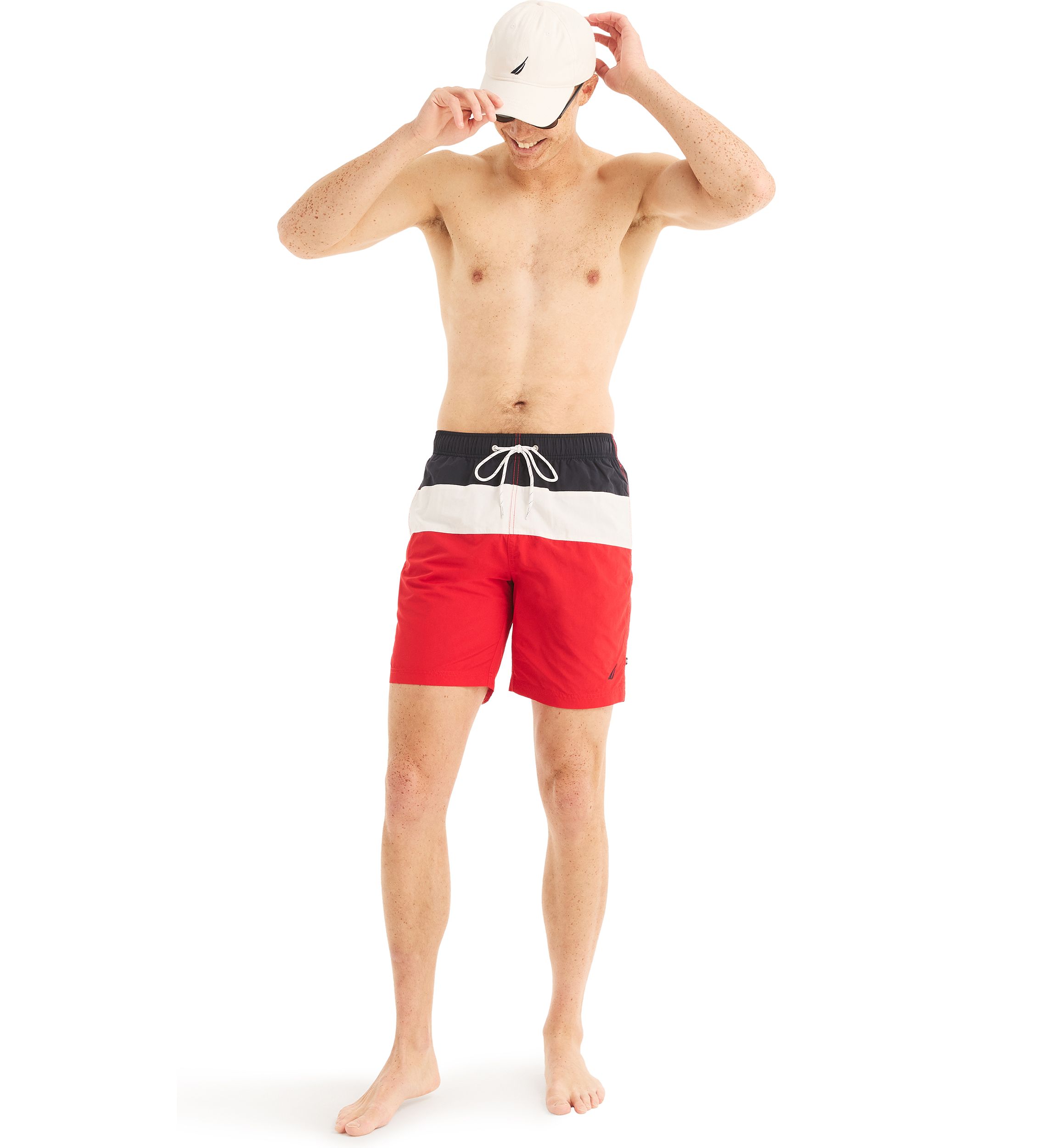 8" Tri Block Quick Dry Swim Shorts