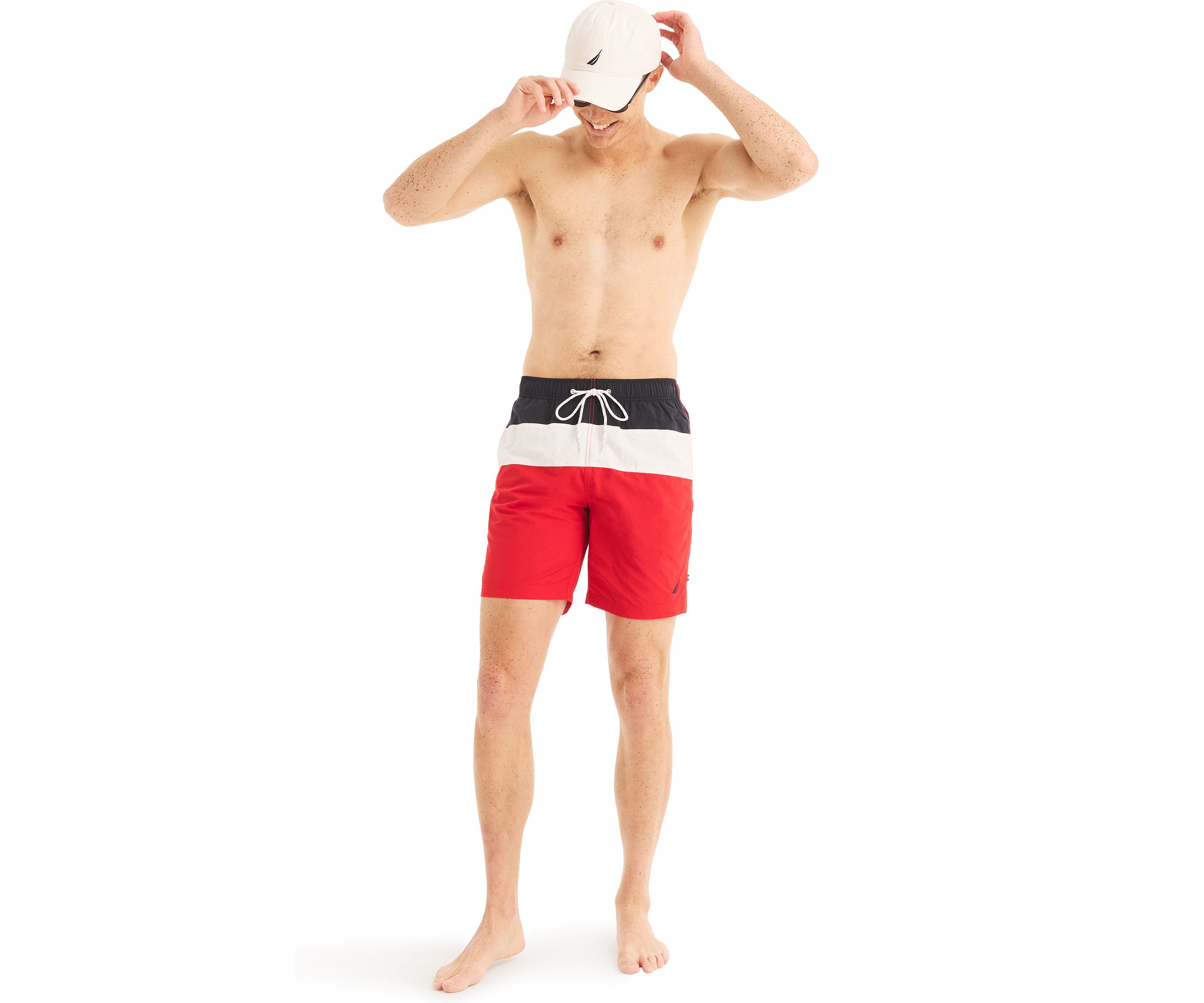 8" Tri Block Quick Dry Swim Shorts