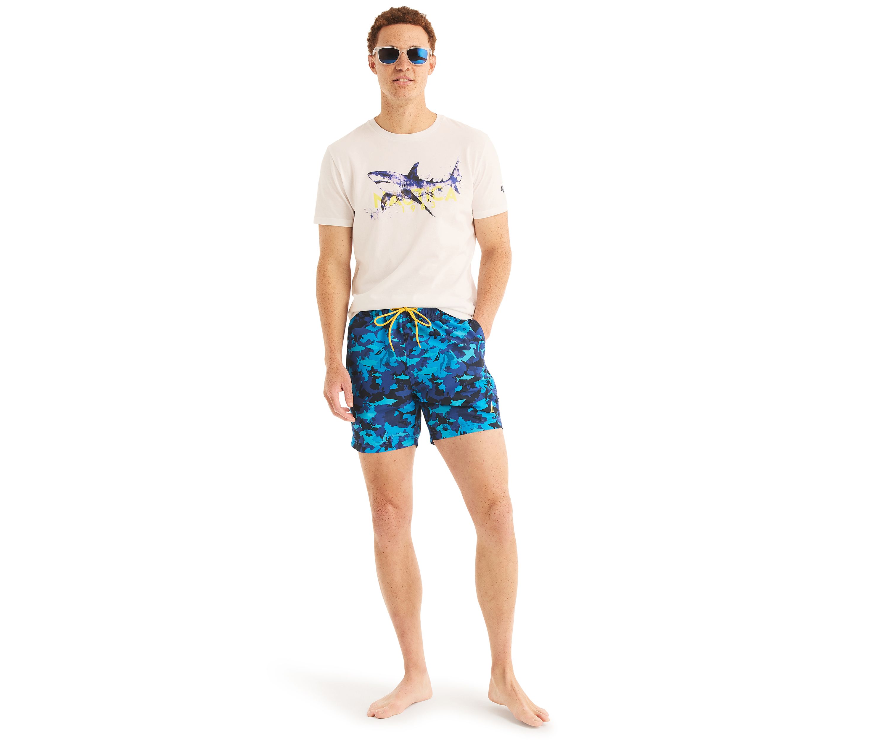 Shark Week X Nautica Sustainably Crafted 6" Printed Swim Trunks