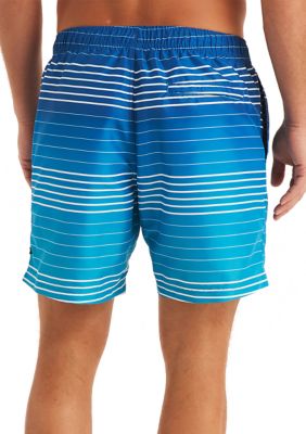 Sustainably Crafted 6" Ombre Stripe Swim Trunks