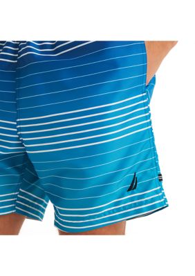 Sustainably Crafted 6" Ombre Stripe Swim Trunks