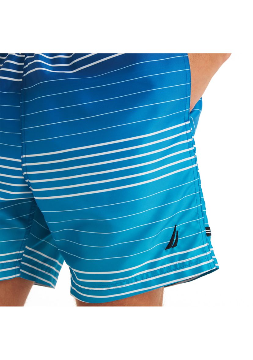  Sustainably Crafted 6" Ombre Stripe Swim Trunks