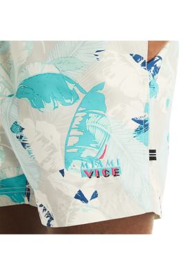 Miami Vice x Nautica Sustainably Crafted 5" Printed Swim Trunks