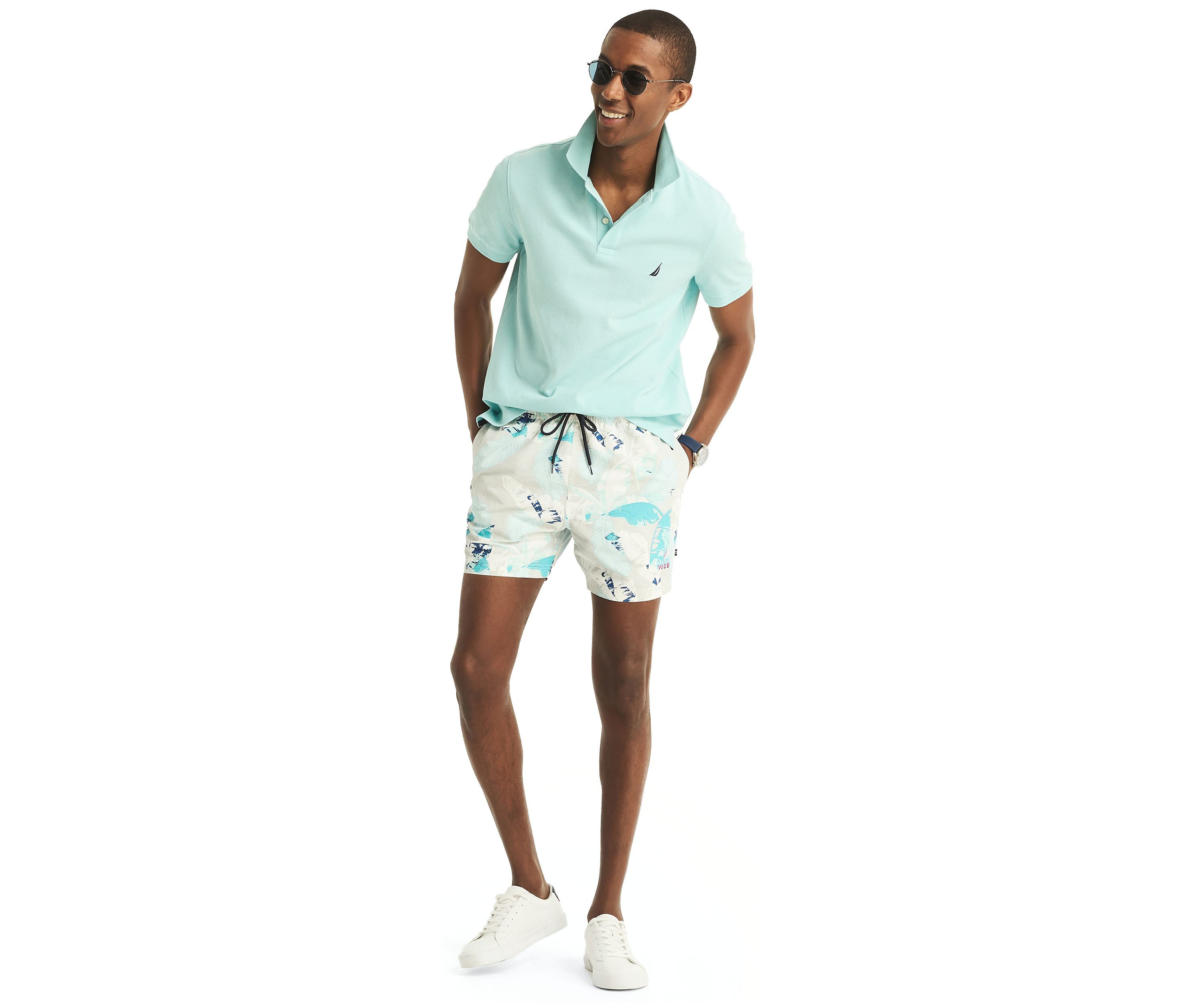 Miami Vice x Nautica Sustainably Crafted 5" Printed Swim Trunks