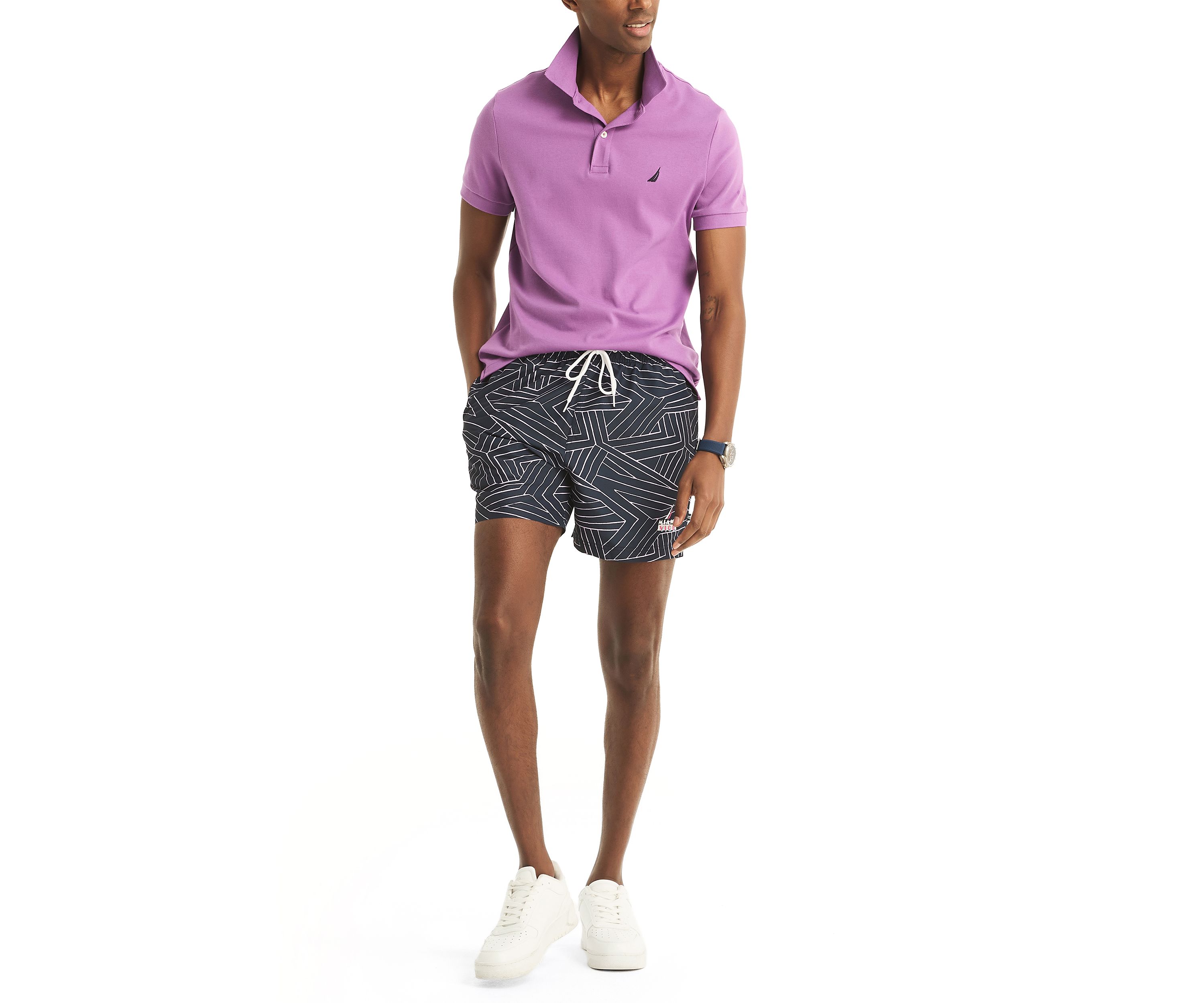 Miami Vice x Sustainably Crafted 5" Printed Swim Trunks