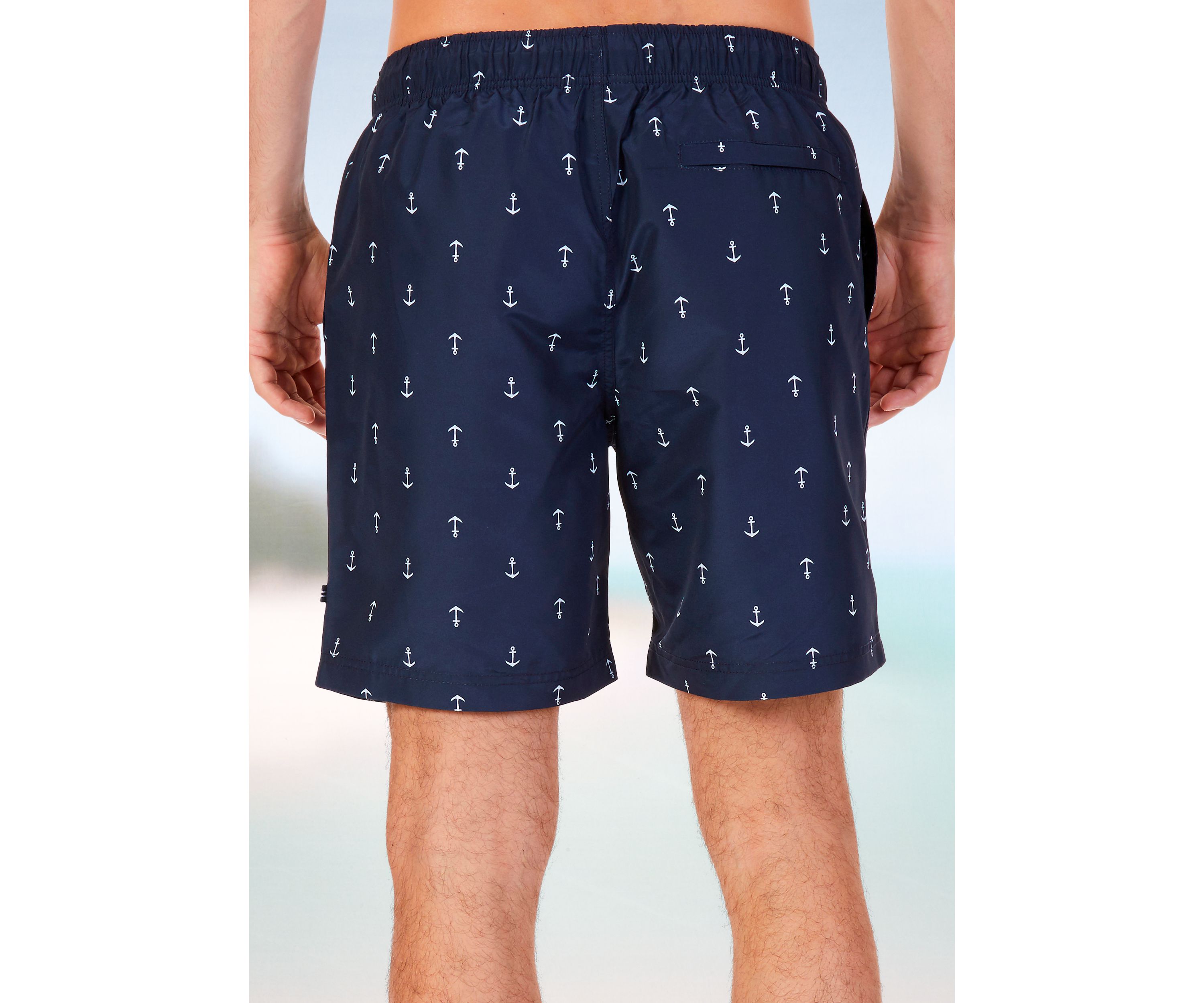 Anchor Print Swim Trunks