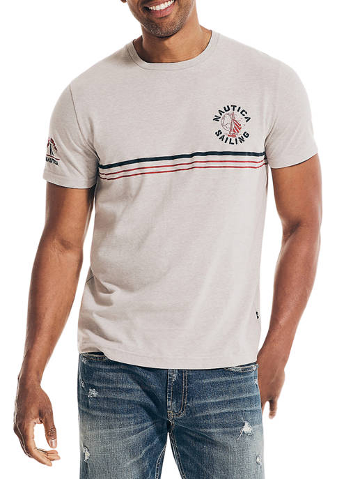 Nautica Sustainably Crafted Chest Stripe T-Shirt