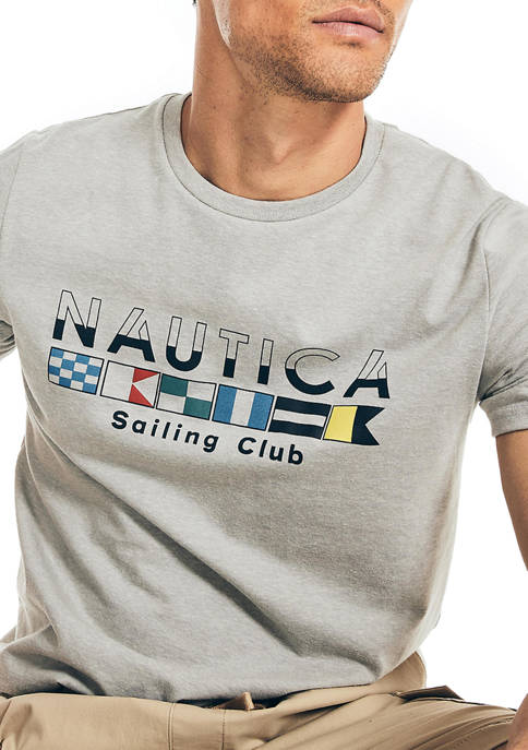 Nautica Mens Sustainably Crafted Sailing Club Graphic T-Shirt