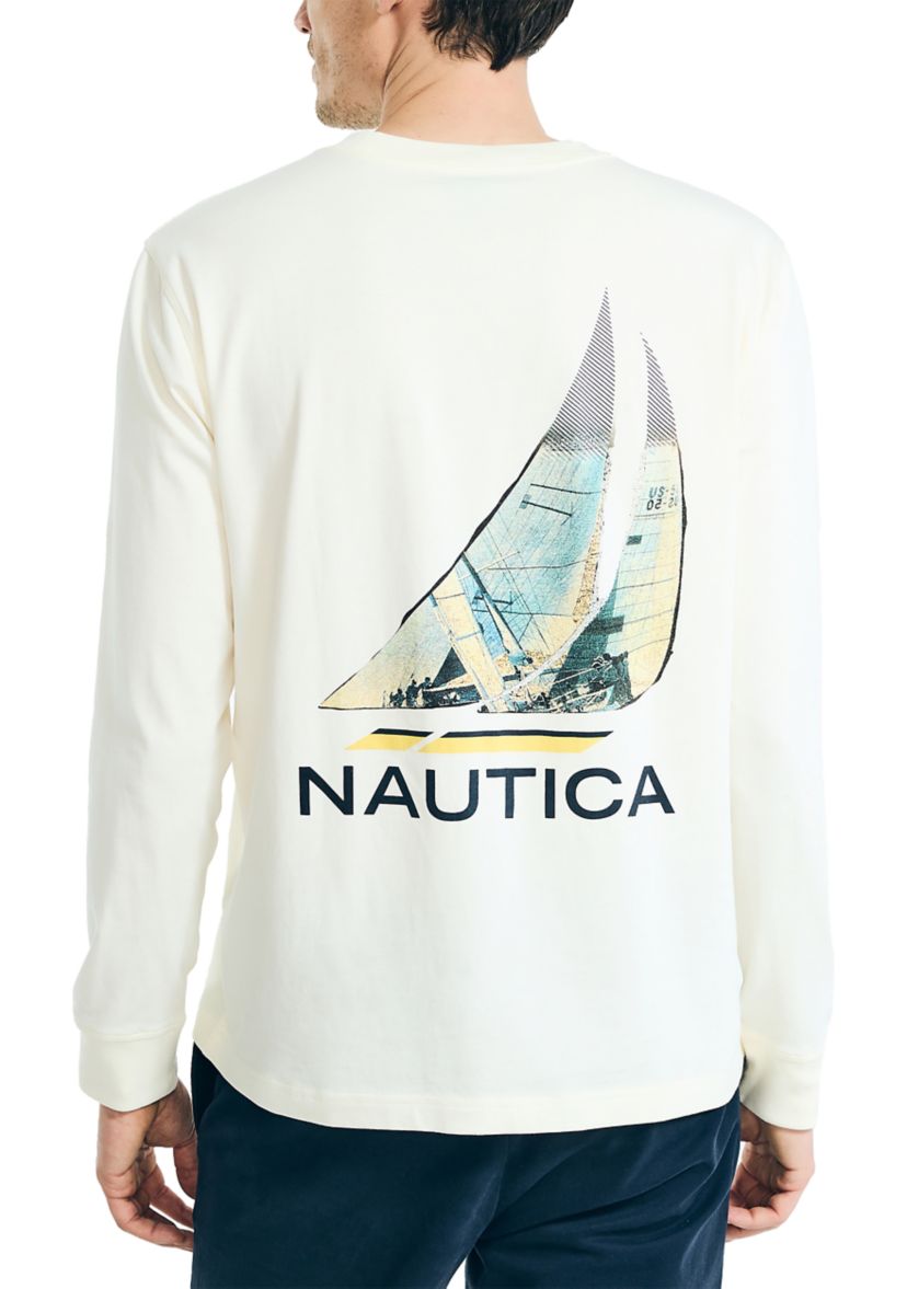 Long Sleeve Graphic Pocket T-Shirt